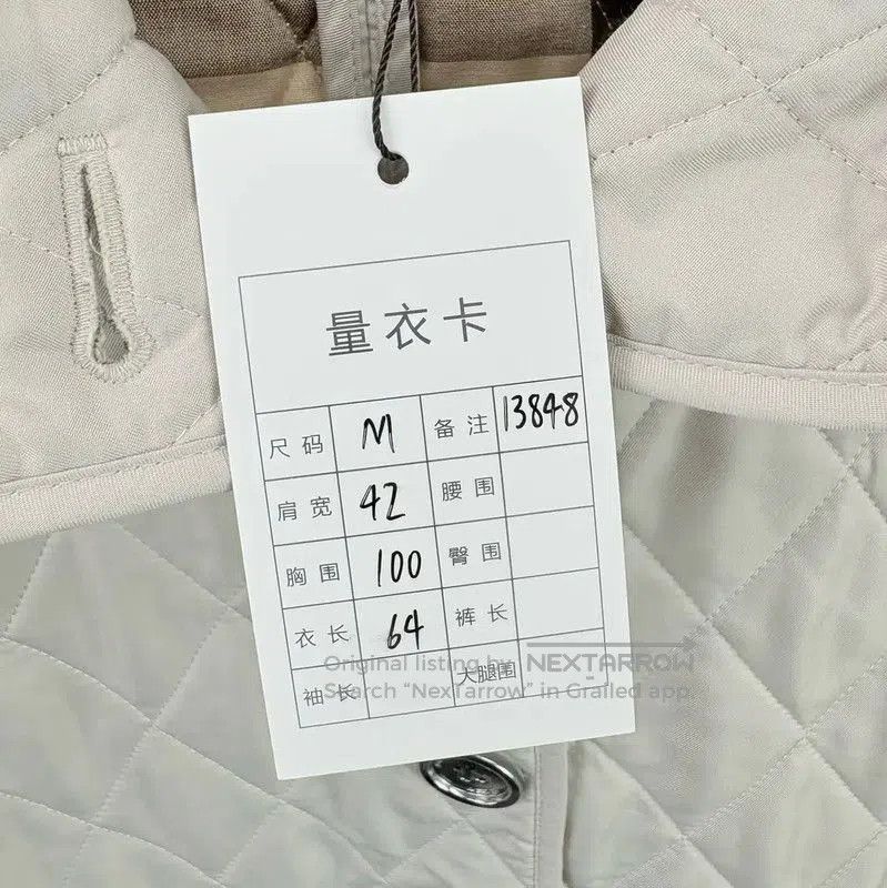 Burberry Burberry Beige Quilted Cotton Jacket for Women. Size M / US 6-8 / IT 42-44 - 5 Thumbnail