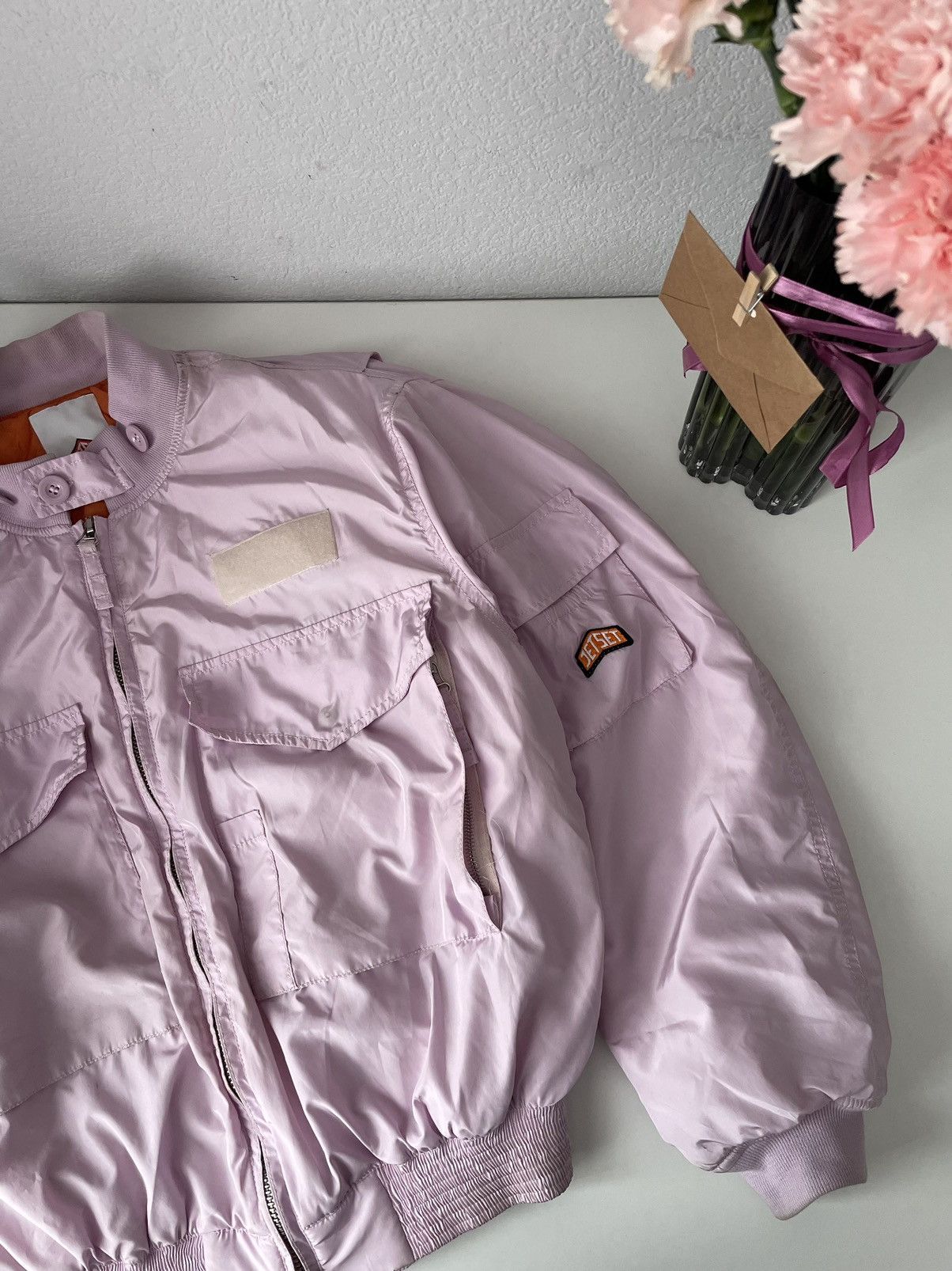 JET SET × Japanese Brand Jet Set Bomber Jacket Boxy Fit Parachute Y2K Streetwear Size XS / US 0-2 / IT 36-38 - 5 Thumbnail