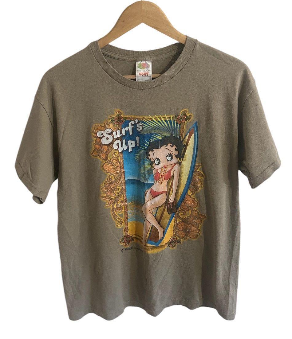 Cartoon Network × Vintage Vintage Betty Boop Surfing Shirt Size US L / EU 52-54 / 3 - 1 Thumbnail