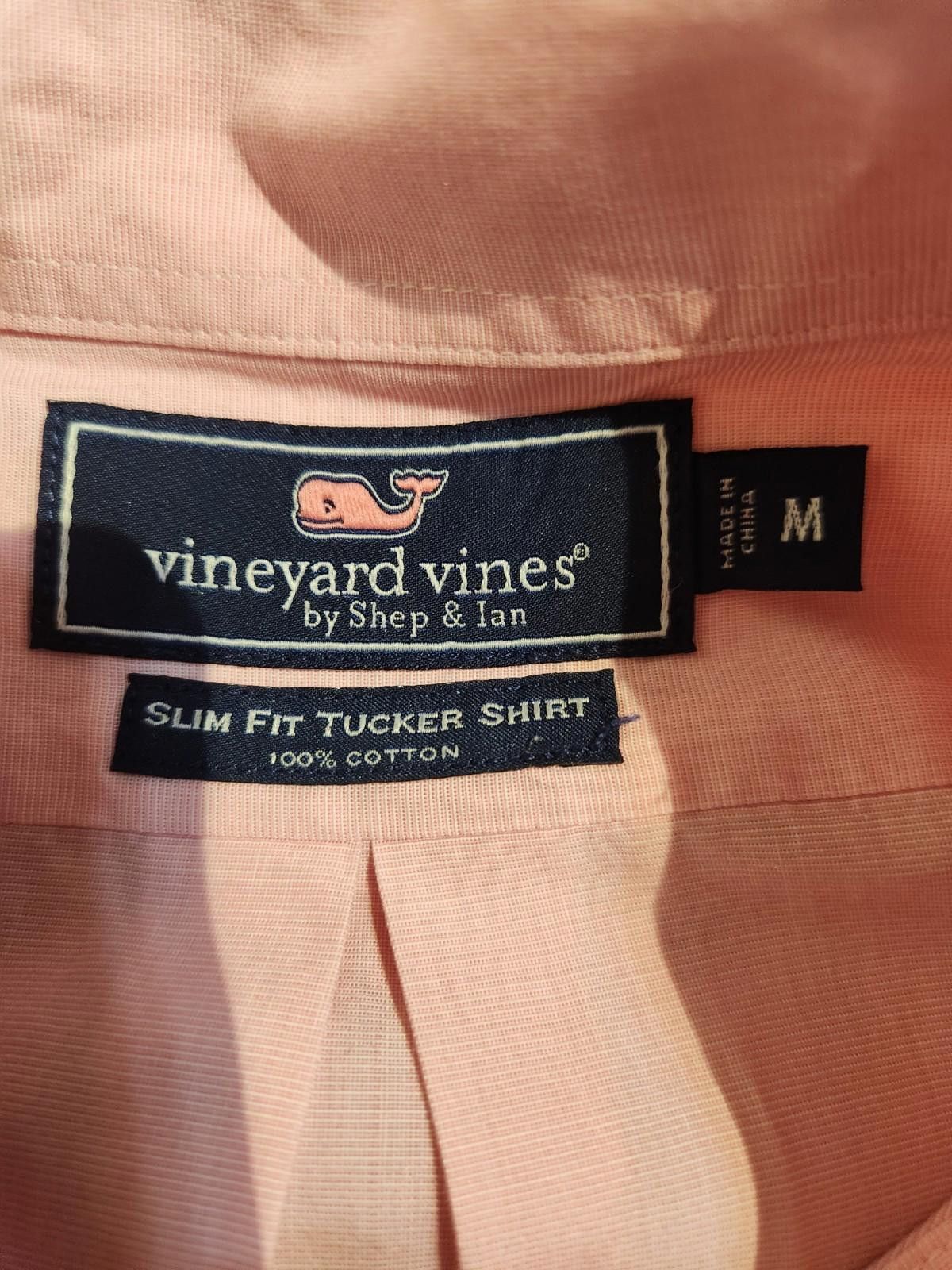 Vineyard Vines Vineyard Vines Slim Fit Tucker Shirt Pink Men's Medium Size US M / EU 48-50 / 2 - 3 Thumbnail