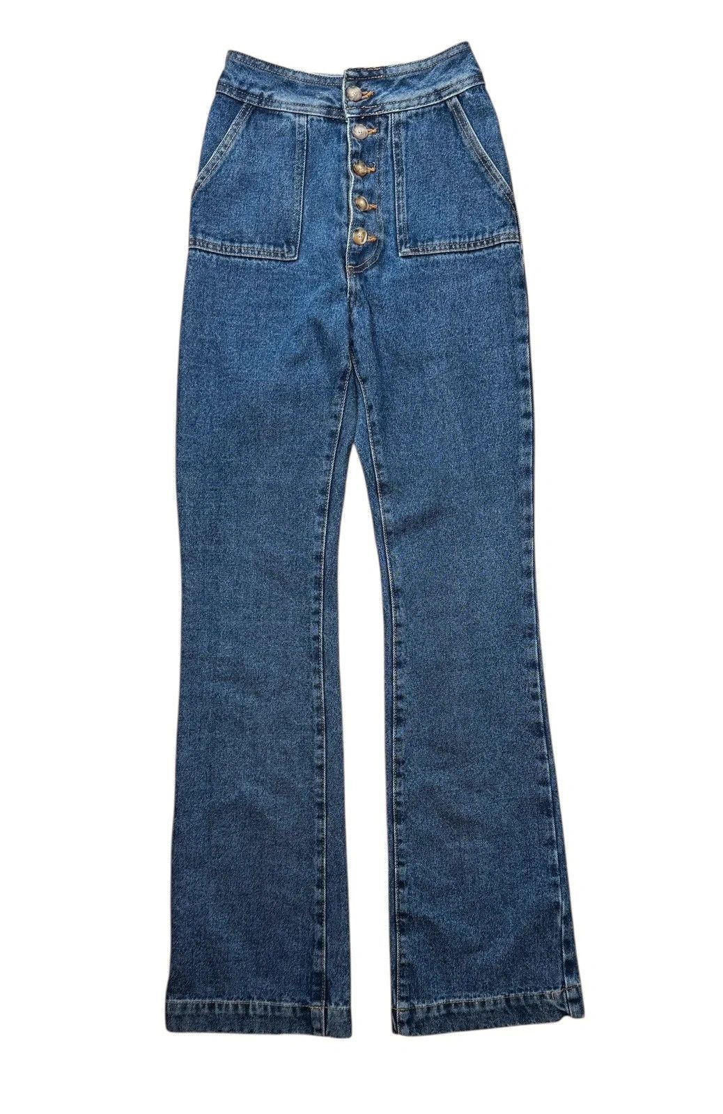 Sezane Sezane Tommy Trousers Denim Flare size 34 Size 25" / US 0 / IT 36 - 11 Thumbnail