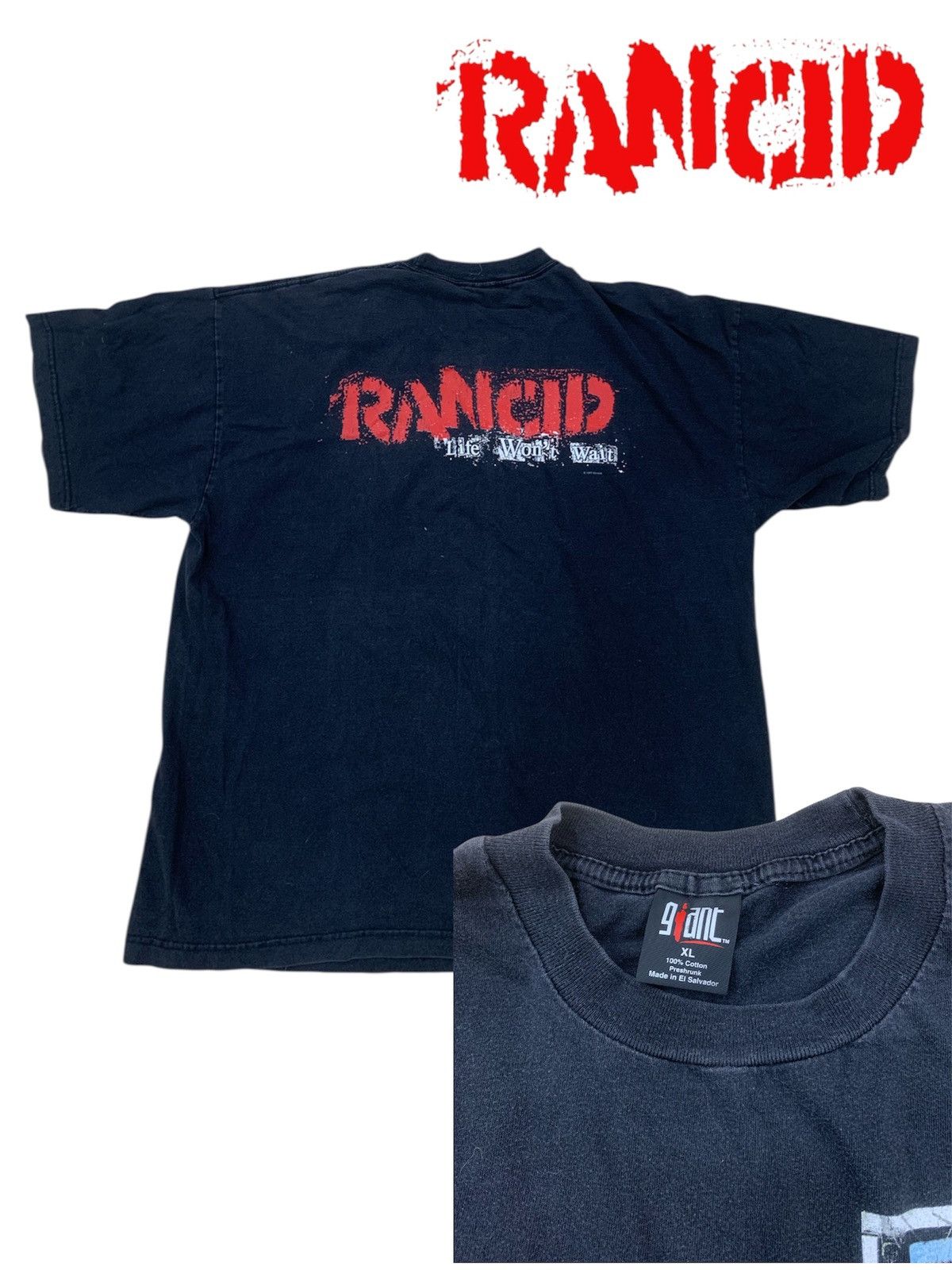 Band Tees 🔥 Rancid “Life Won’t Wait” Vintage Tee Rare 90s Giant Size US XL / EU 56 / 4 - 2 Thumbnail