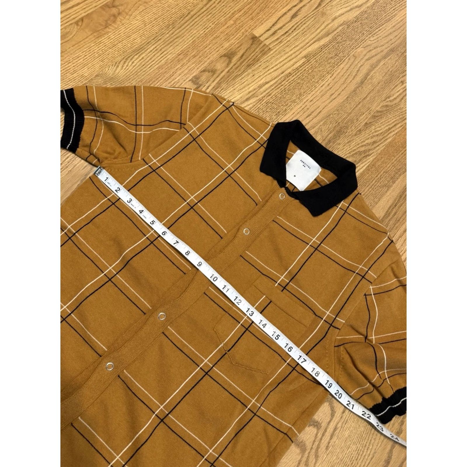 Percival Percival Knit Polo Shirt Men’s M Short Sleeve Snap Button Portugal Size US M / EU 48-50 / 2 - 6 Thumbnail