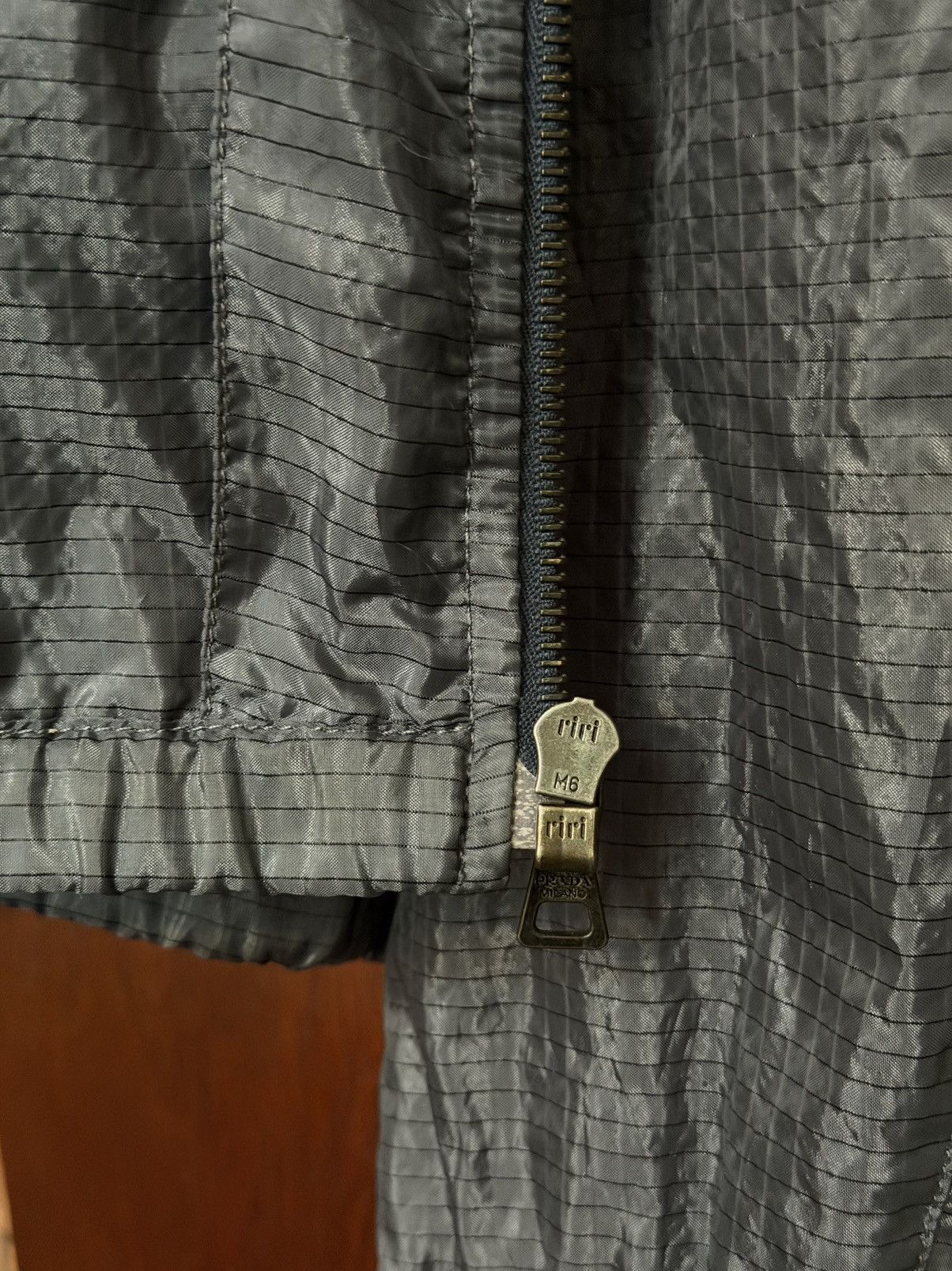 Prada Prada Sport (Linea Rossa) grey ripstop nylon jacket SGA372 Size US M / EU 48-50 / 2 - 8 Thumbnail