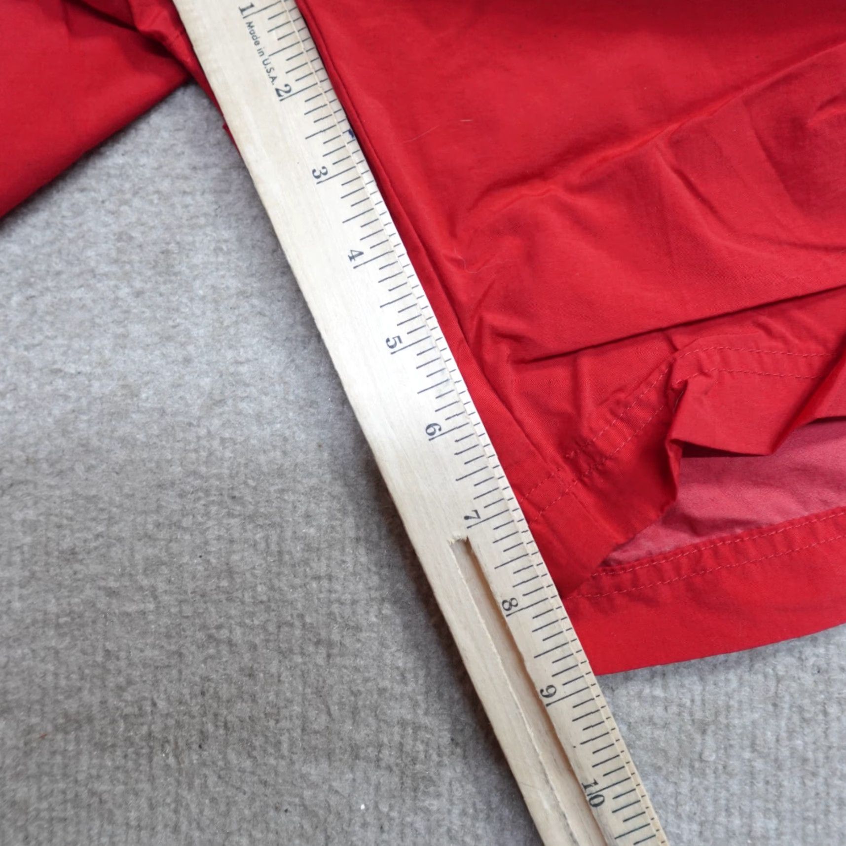 Vintage VINTAGE Polo Sport Mens Swim Shorts M Red Solid Lined Drawstring Shorts Mens Red Navy? Size US M / EU 48-50 / 2 - 5 Thumbnail