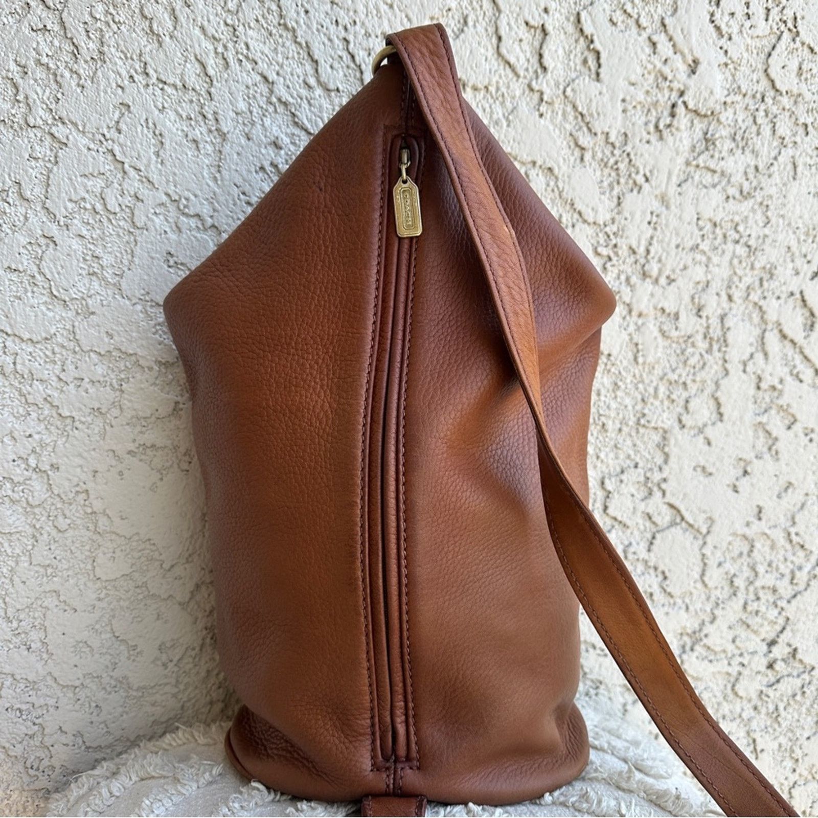 Coach VINTAGE COACH Sonoma FlatPack Backpack Brown Nubuc Leather Size ONE SIZE - 10 Thumbnail