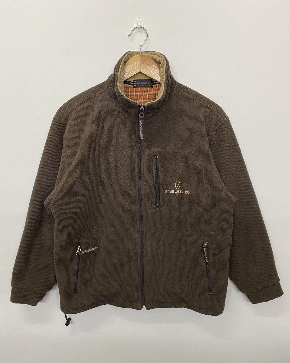 Gianni Valentino Gianni Valentino Small Logo Embroidery Corduroy Jacket Size US M / EU 48-50 / 2 - 1 Thumbnail