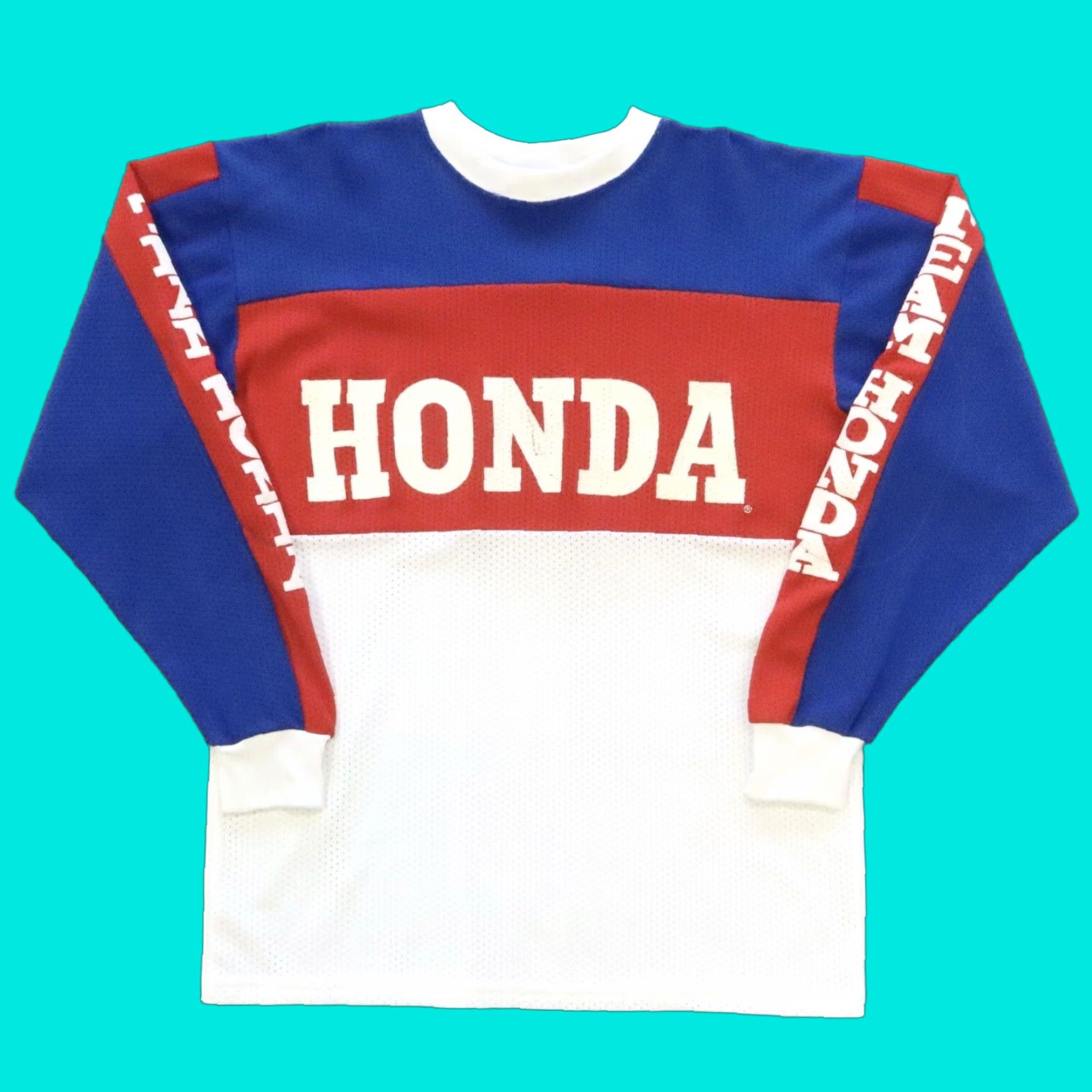 Honda Vintage Honda Motorcycle Motocross Jersey Shirt L Red Honda Mens T-Shirt Size US L / EU 52-54 / 3 - 1 Thumbnail