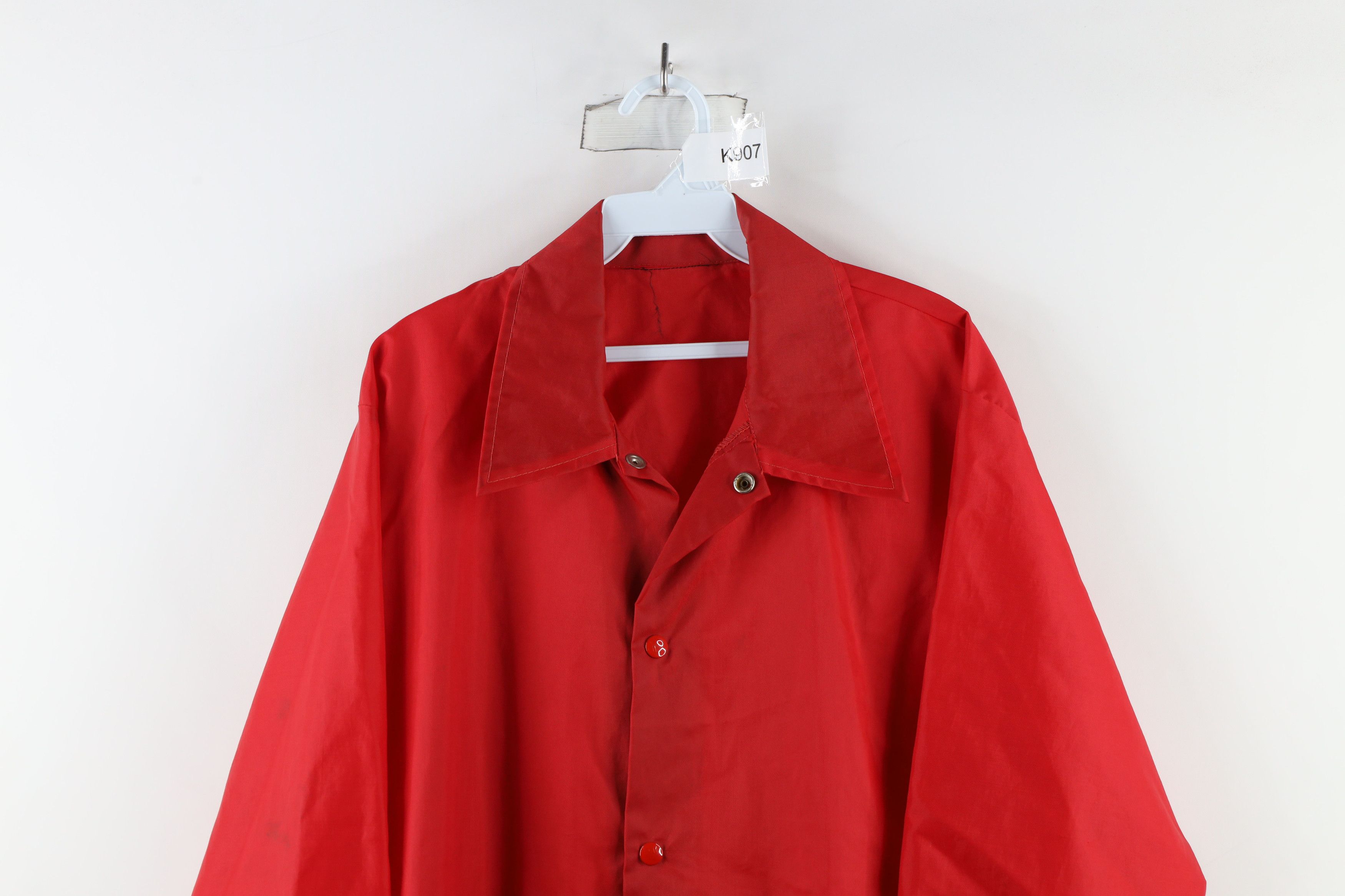 Vintage Vintage 70s Streetwear Coaches Windbreaker Jacket Red Size US XL / EU 56 / 4 - 2 Thumbnail