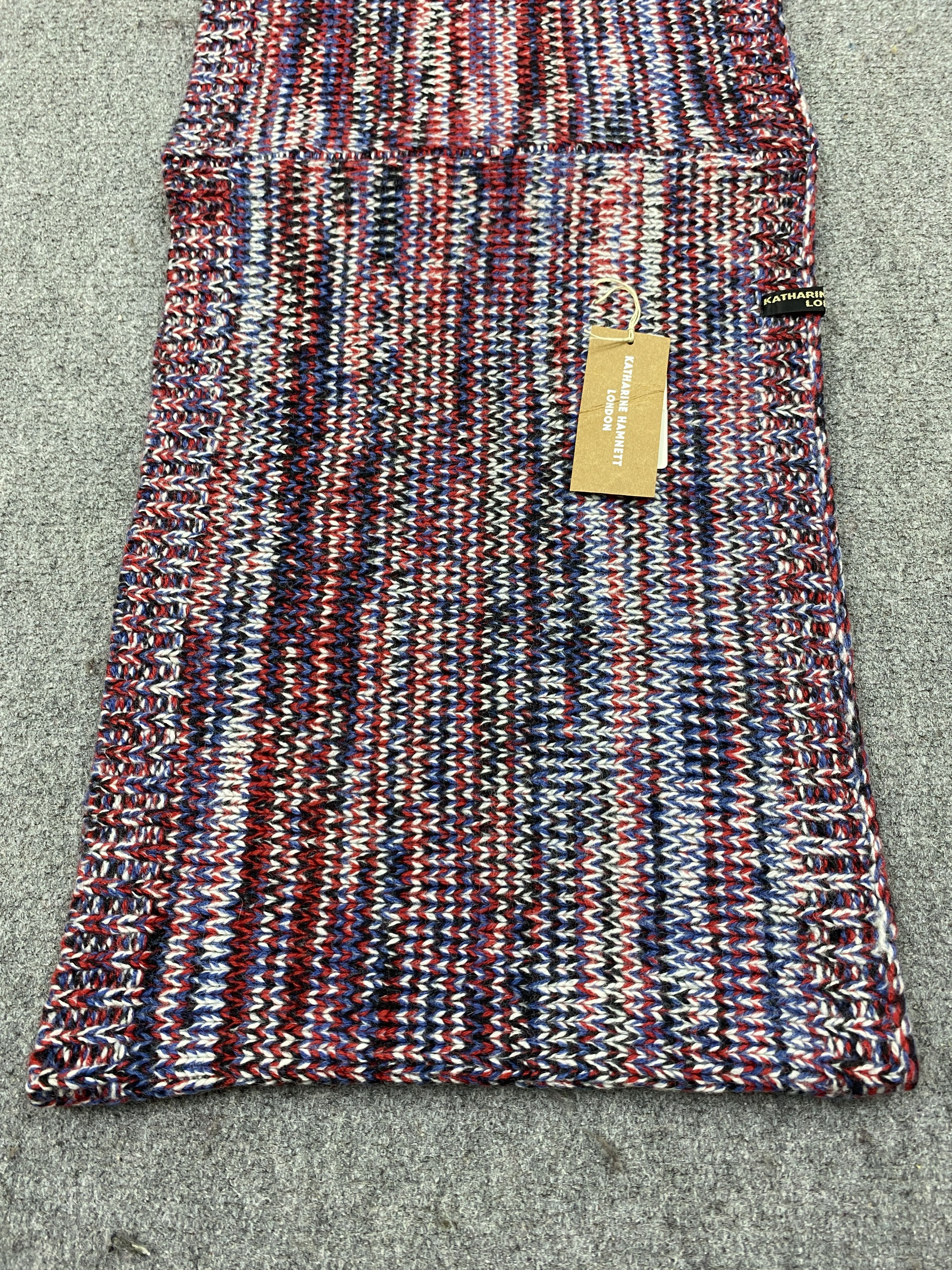 Katharine Hamnett London Vintage Katharine Hamnett Scarf Muffler Wool Knitted SC0255 Size ONE SIZE - 3 Thumbnail