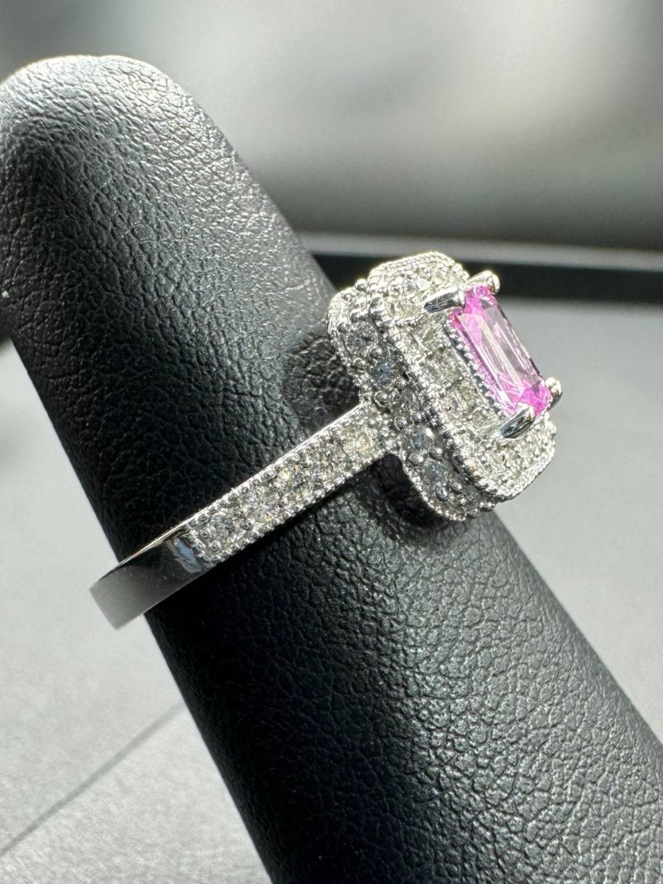 Other EFFY PINK SAPPHIRE & DIAMOND RING 14K WHITE GOLD LADIES Sz 7 Size ONE SIZE - 8 Thumbnail