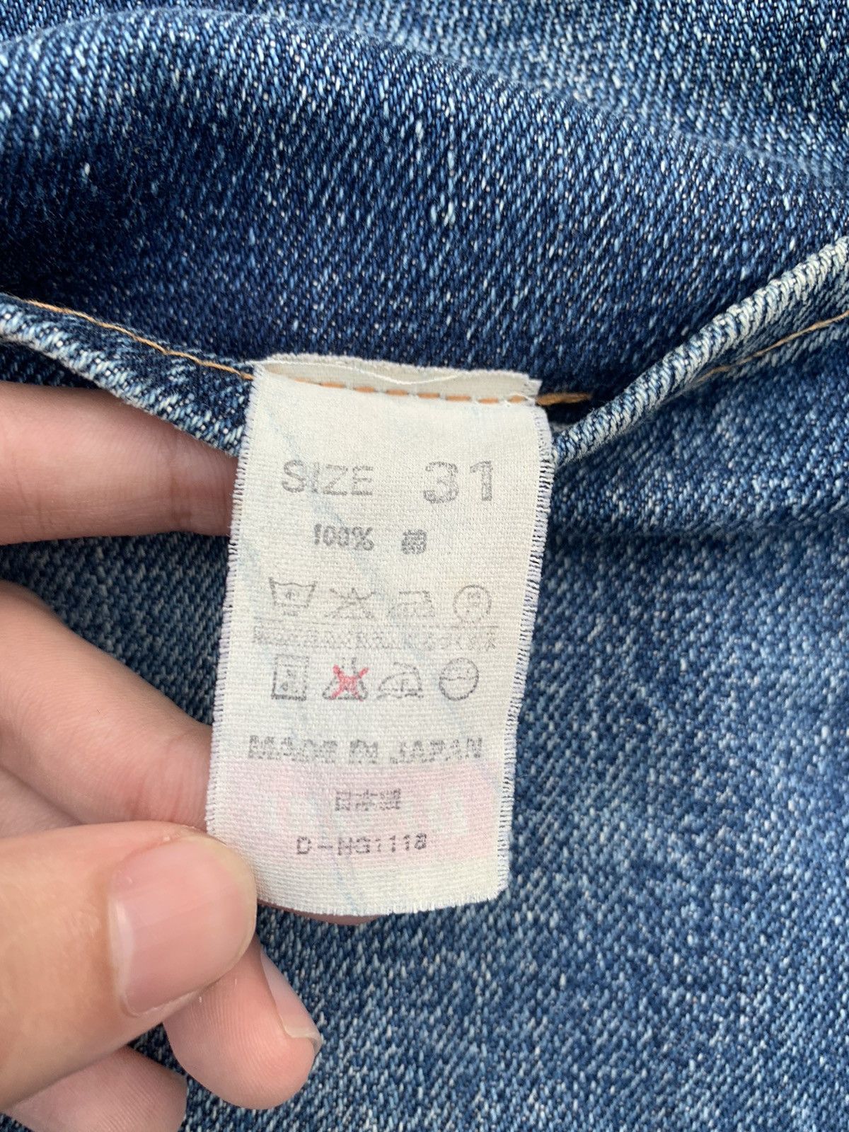 Denime VINTAGE DENIME SELVEDGE MUDWASH DISTRESSED JAPANESE DENIM Size US 30 / EU 46 - 13 Thumbnail