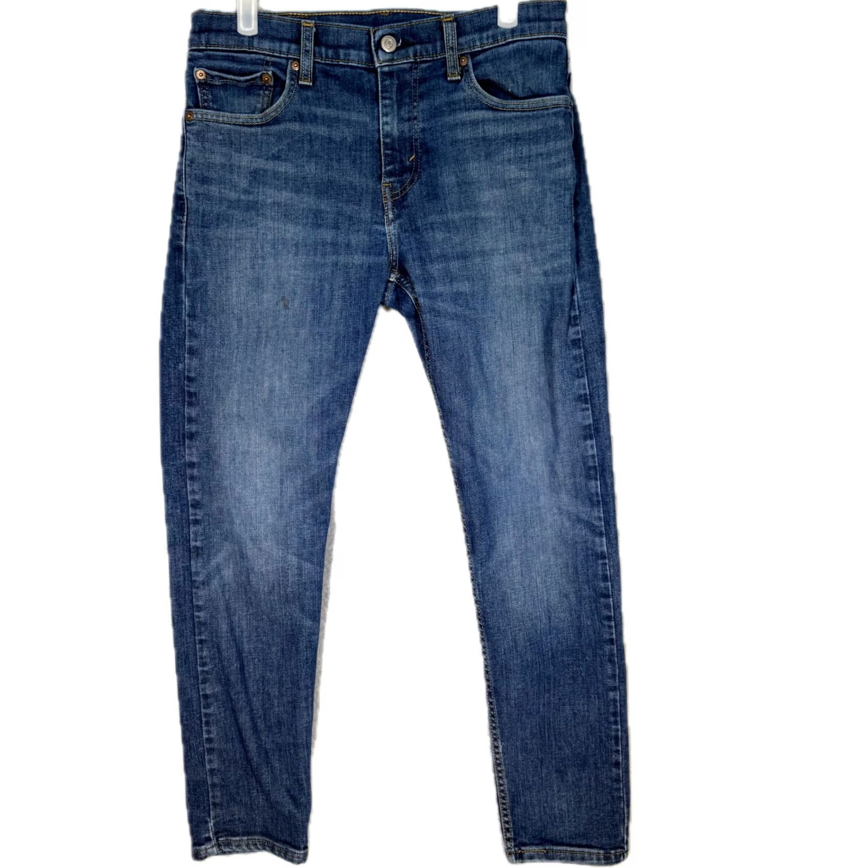 Levi's Levi’s 502 Jeans Men’s 30x28 Blue Denim Stretch Mid-Rise Straight Leg Size US 30 / EU 46 - 2 Thumbnail