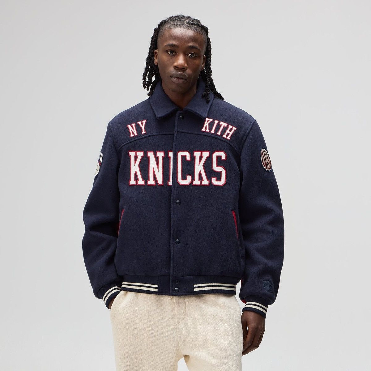 Kith Kith for NY Knicks Madison Square Garden Wool Varsity Jacket Size US XL / EU 56 / 4 - 2 Thumbnail