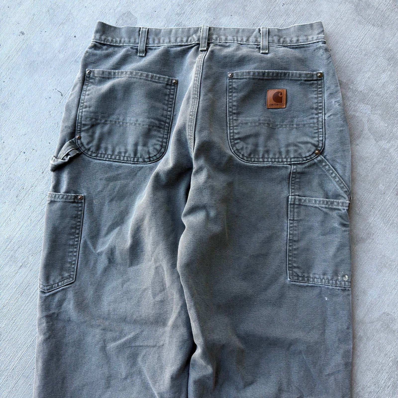 Carhartt × Vintage Vintage Y2K Carhartt MOS green double knee work wear pants Size US 32 / EU 48 - 6 Thumbnail