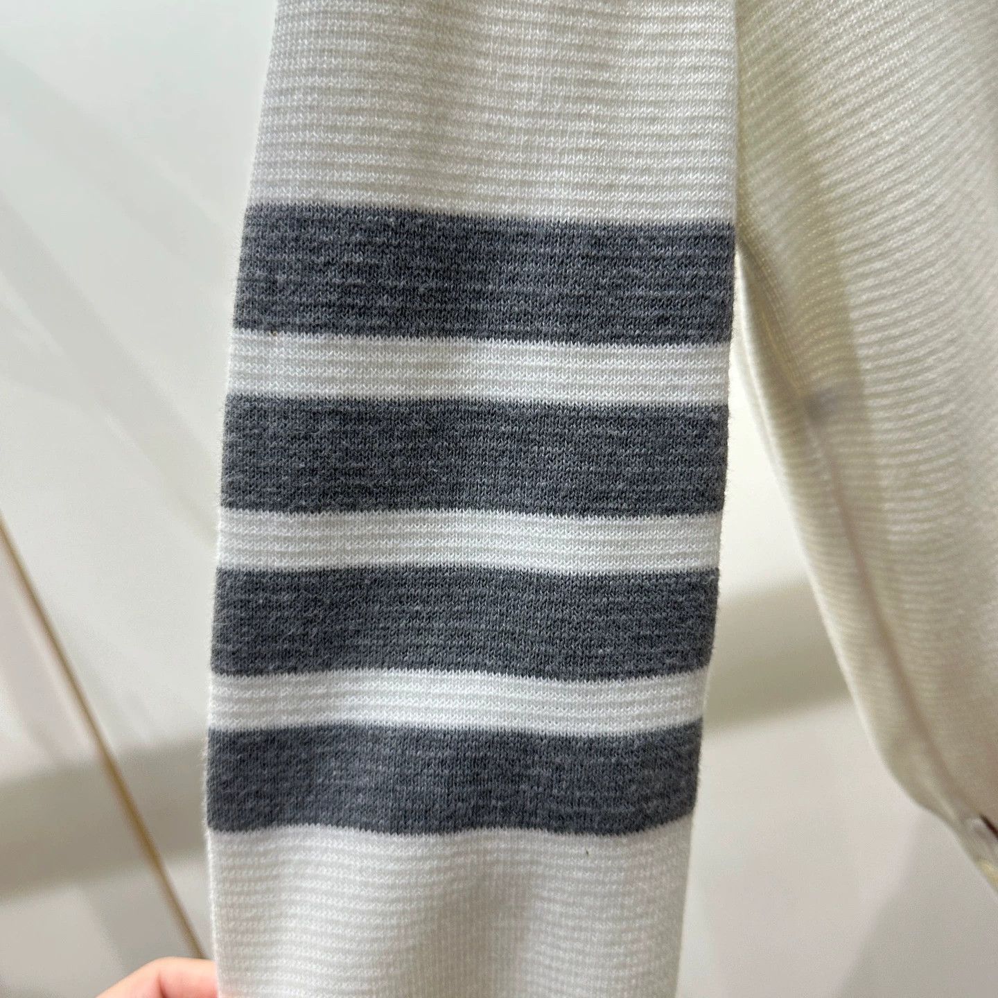 Thom Browne TB mar580 4-Bar knit cardigan 36 cotton Size XS / US 0-2 / IT 36-38 - 6 Thumbnail