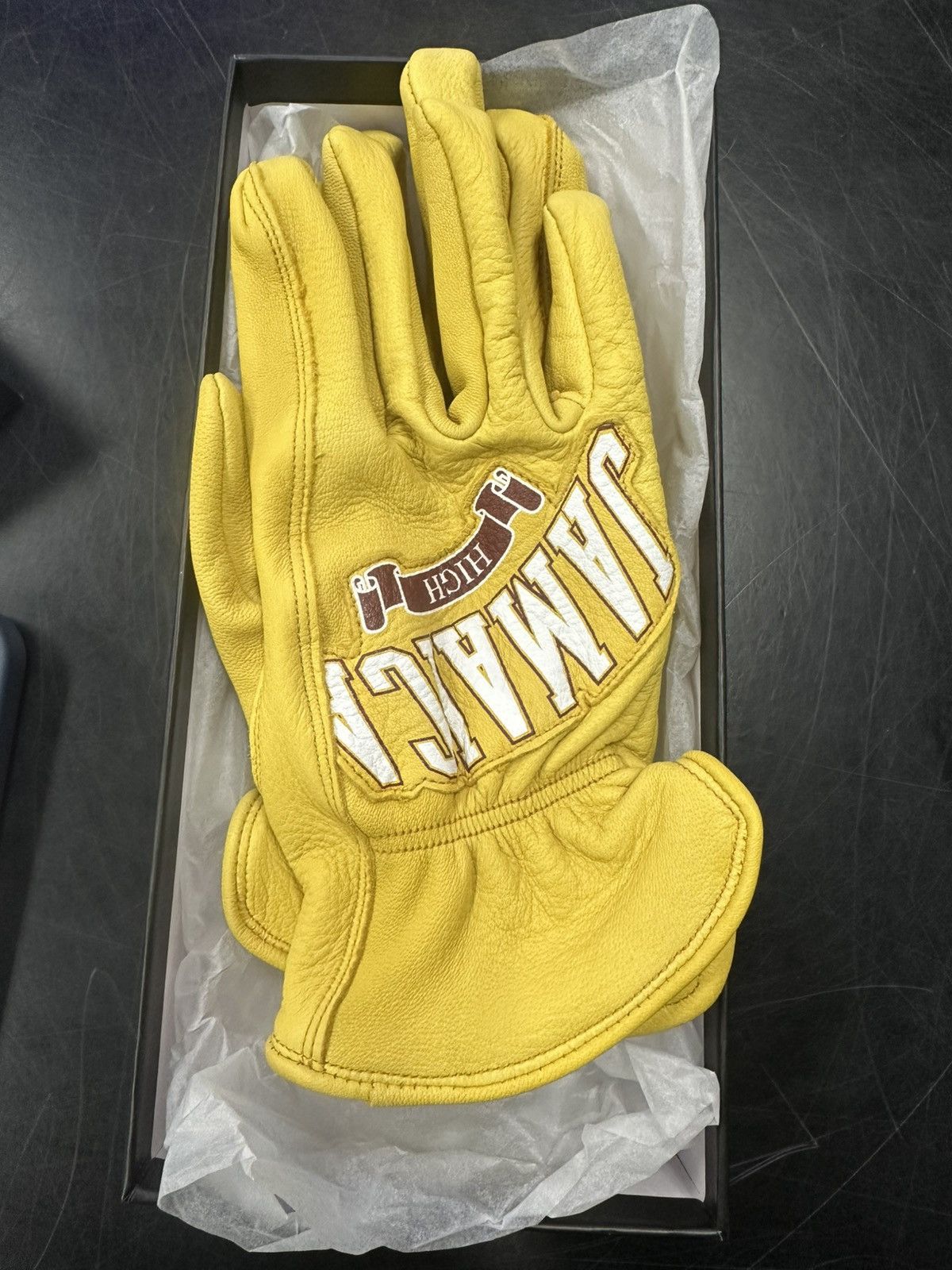 Stussy STUSSY SS LINK LEATHER GLOVES L/XL | Grailed