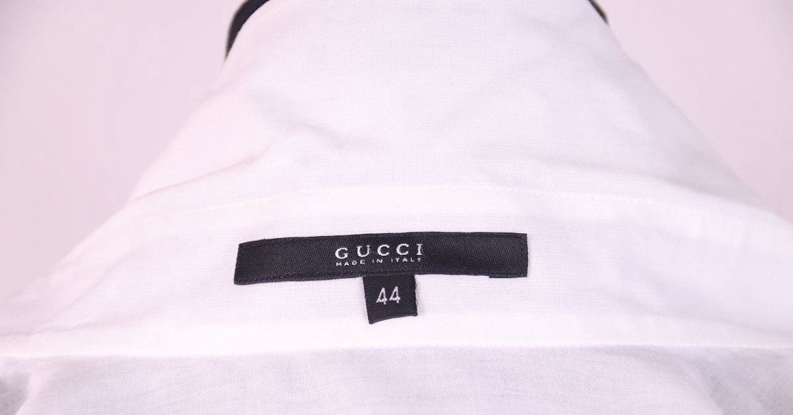 Gucci Gucci Tom Ford 2003 Wide Long Sleeves White Shirt Blouses Size M / US 6-8 / IT 42-44 - 4 Thumbnail