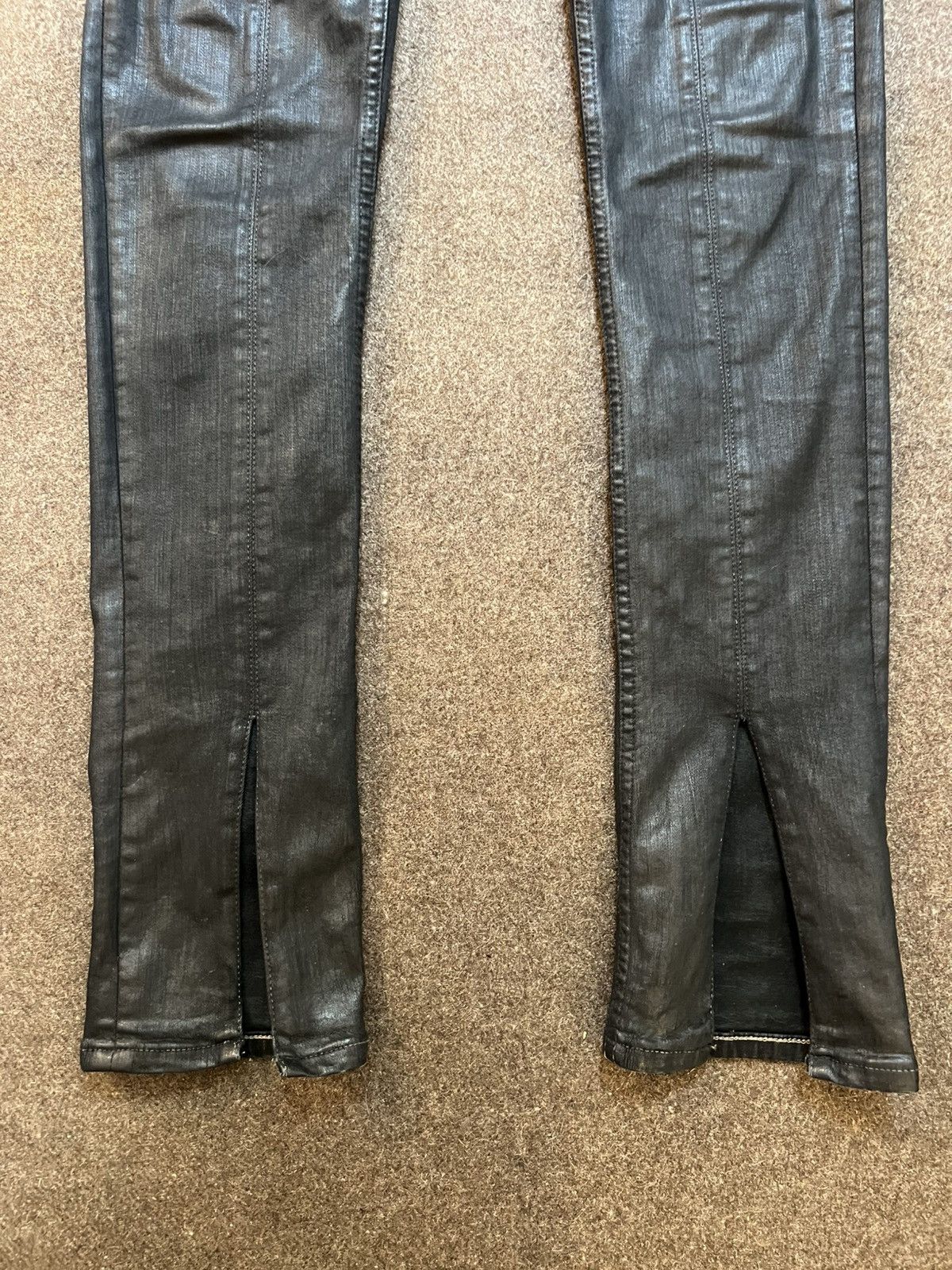 Rick Owens Rick Owens FW20 Tyrone Slit Cut Waxed Denim Size US 30 / EU 46 - 5 Thumbnail