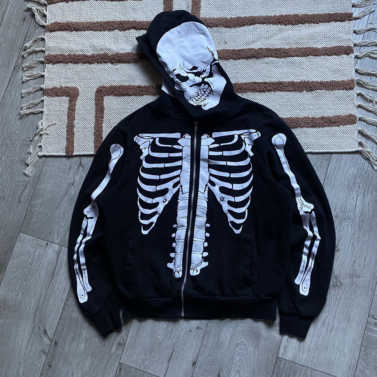 Playboi Carti SKELETON BONES Y2K PLAYBOY CARTI STYLE HOODIE Size US L / EU 52-54 / 3 - 1 Thumbnail