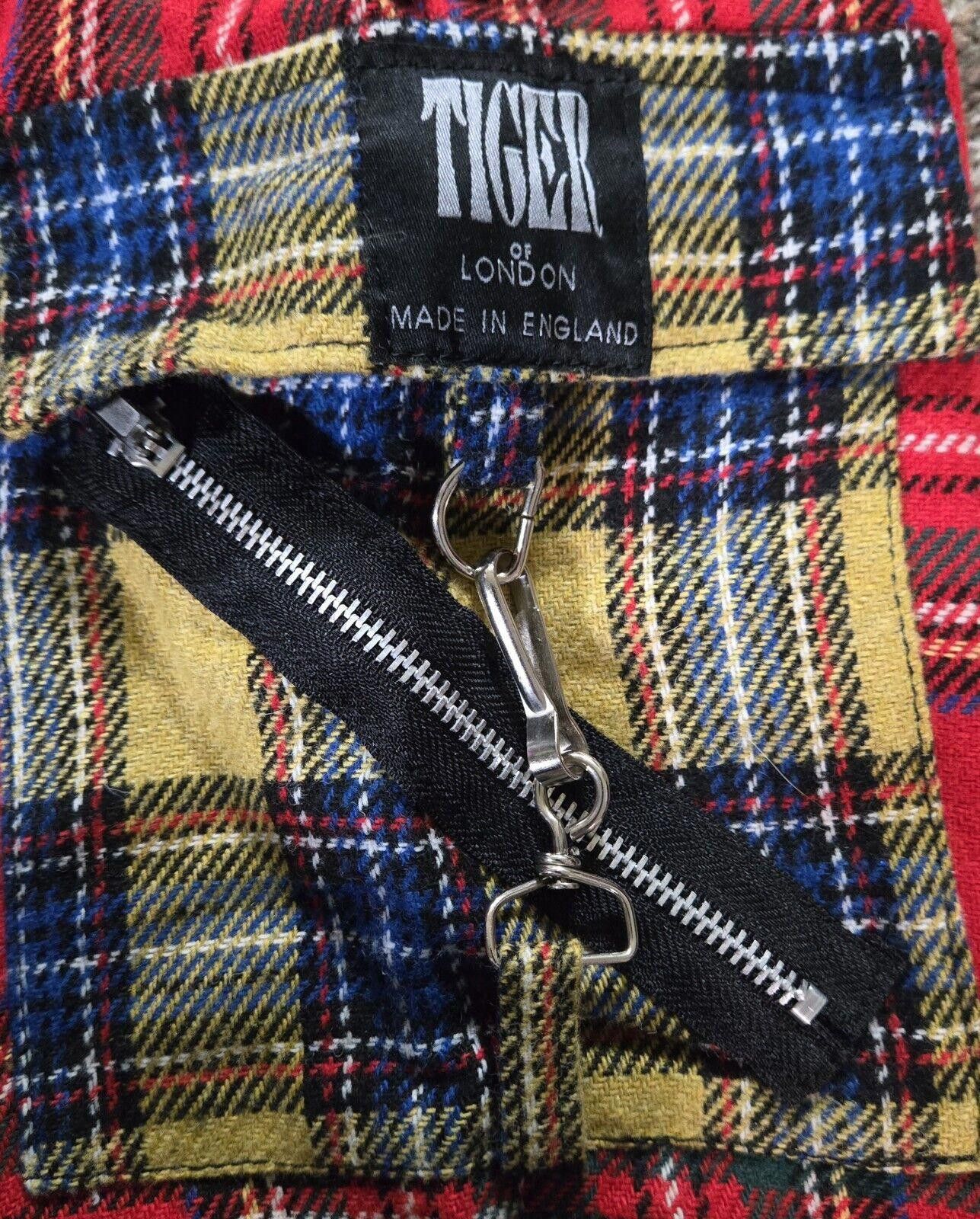 Designer Tiger Of London Plaid Flannel Bondage Zippper Punk Pants 34 Size US 34 / EU 50 - 12 Thumbnail