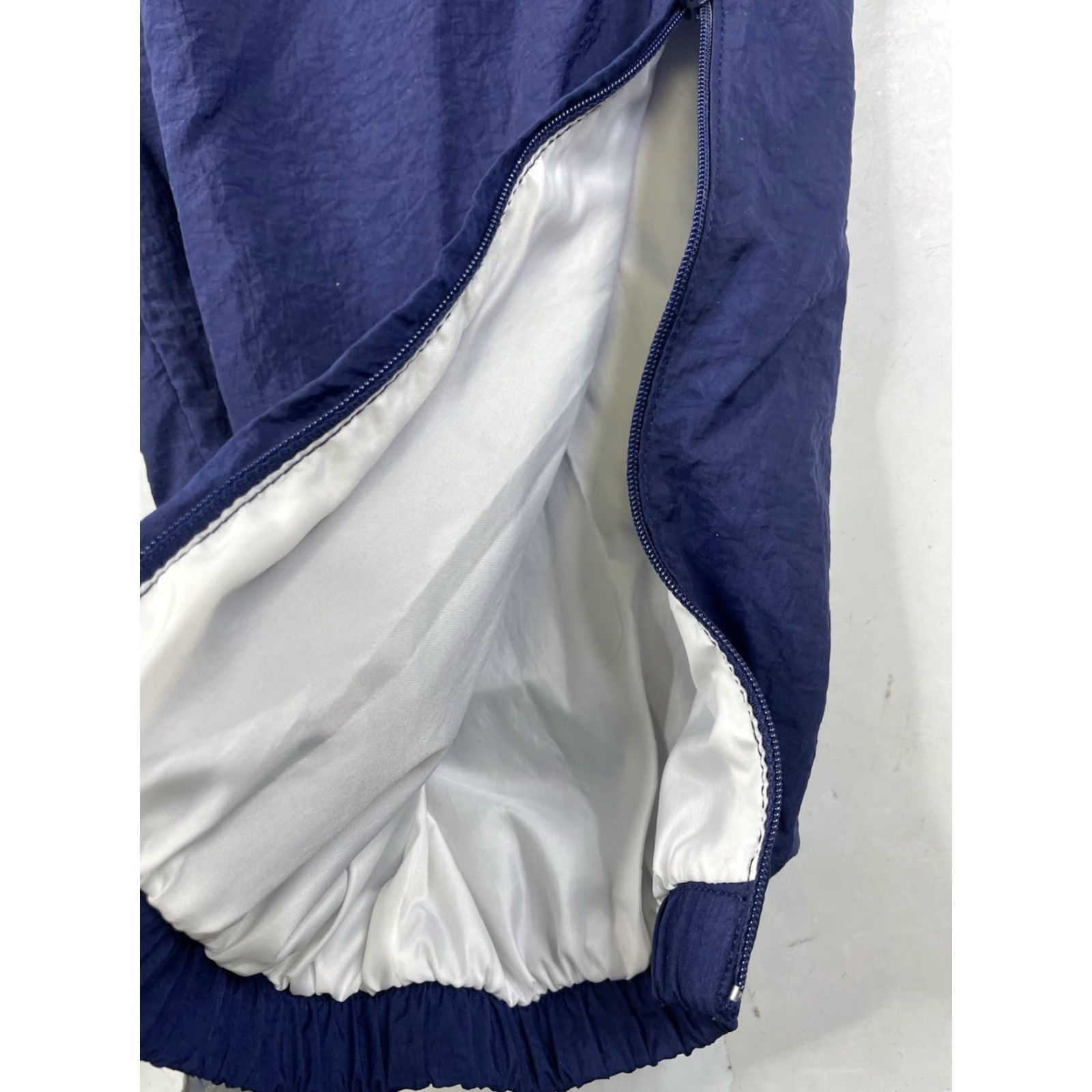 Nike VINTAGE Nike Track Suit Jacket Pants Windbreaker Lined Nylon Blue Mens XL Size 46R - 4 Thumbnail