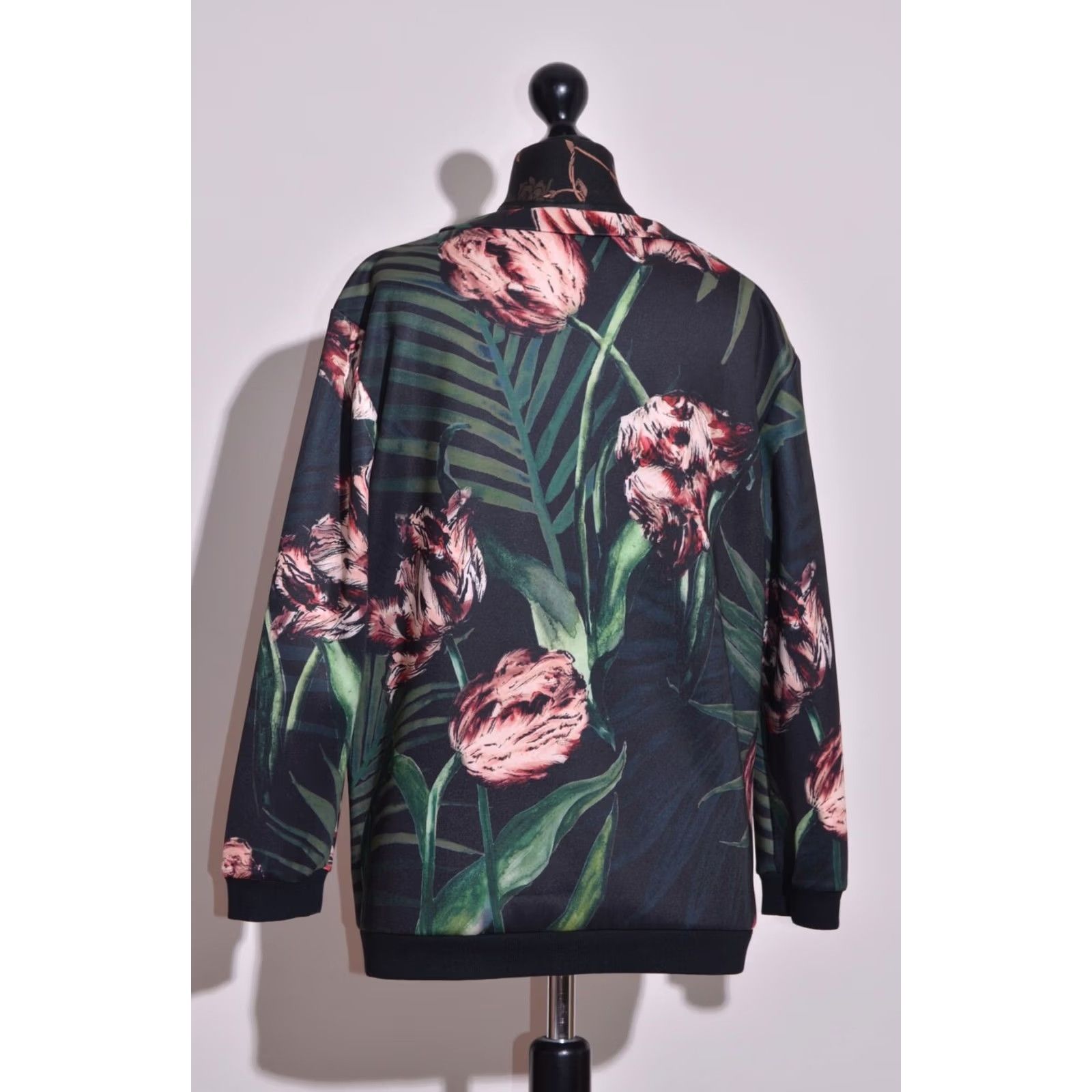 Ted Baker Ted Baker London Errin Womens Floral Print Sweatshirt Crew Neck Green One Size Size ONE SIZE - 6 Thumbnail