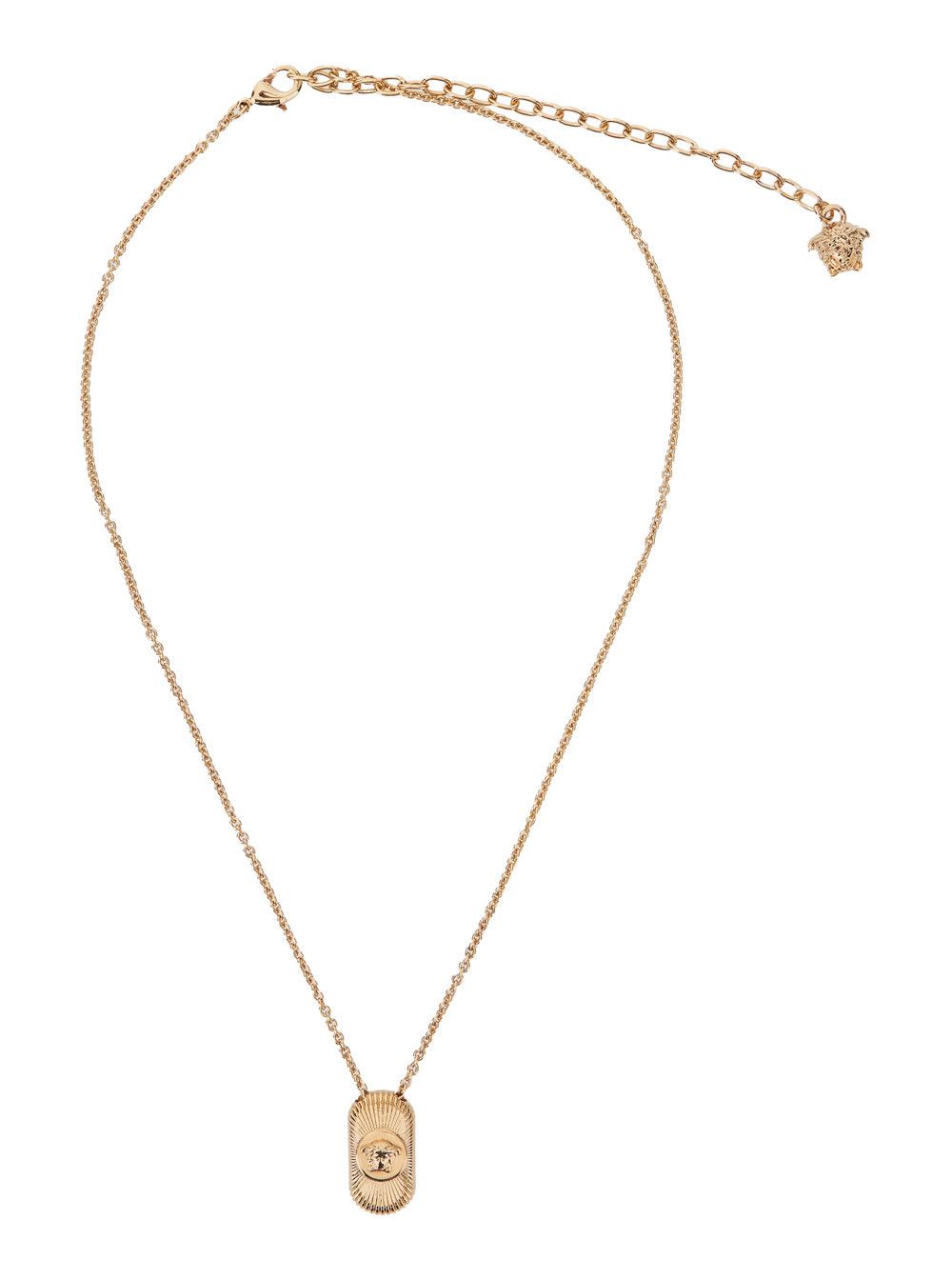 Versace Gold-Colored Necklace with Medusa Head Pendant in Brass for Men Size ONE SIZE - 1 Thumbnail