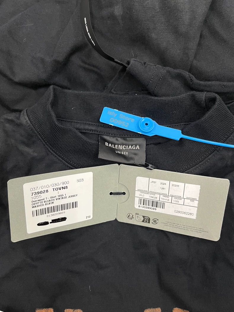 Balenciaga Balenciaga Solid monogrammed crewneck short sleeve T-shirt Size US S / EU 44-46 / 1 - 5 Thumbnail