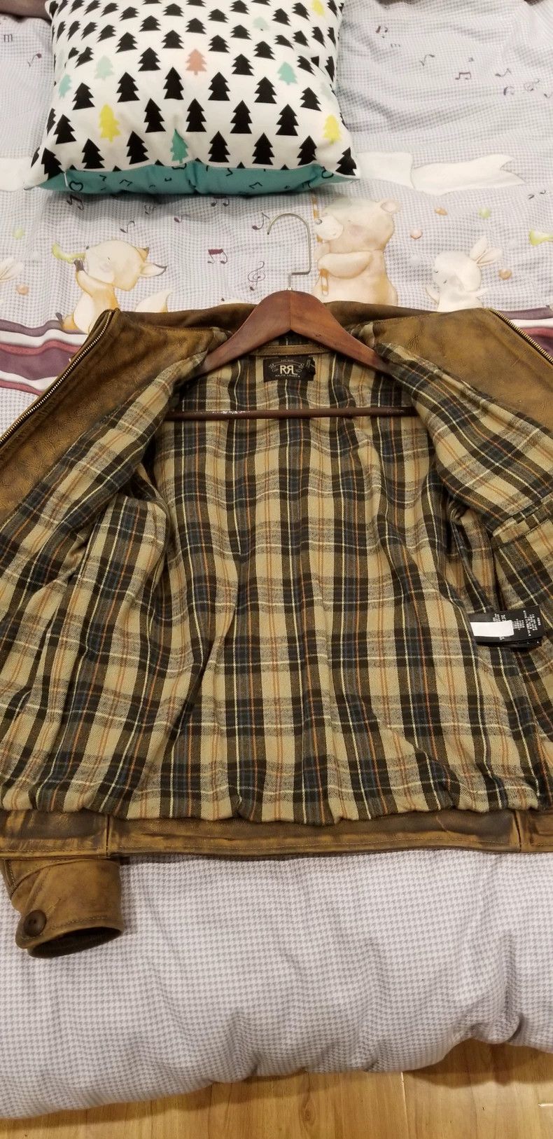 RRL Ralph Lauren RRL Ralph Lauren Newspaper boy's leather jacket, worn leat Size US S / EU 44-46 / 1 - 6 Thumbnail