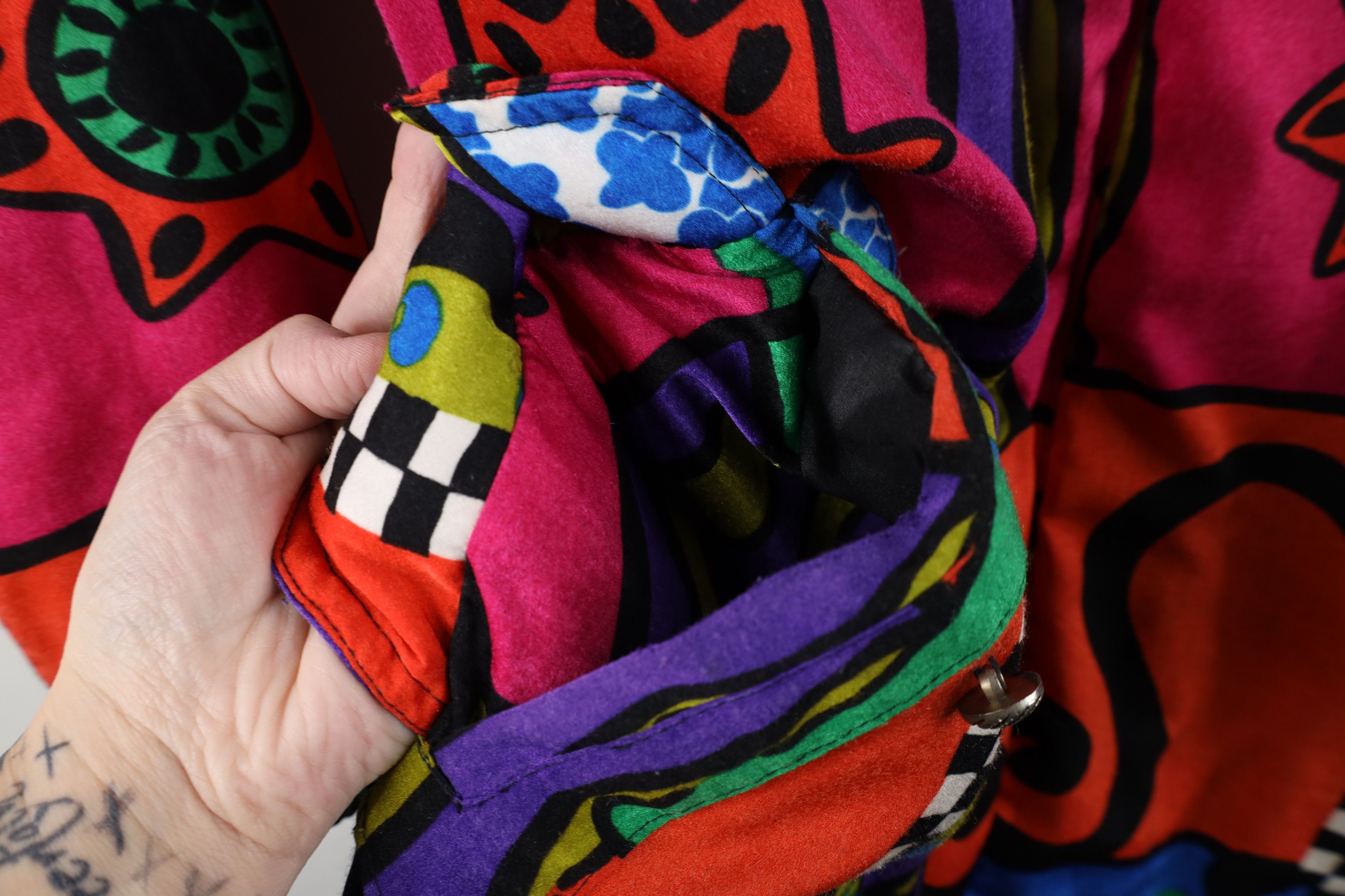 Vintage Vintage 90s Streetwear Abstract Rainbow Art Parka Jacket Size S / US 4 / IT 40 - 7 Thumbnail