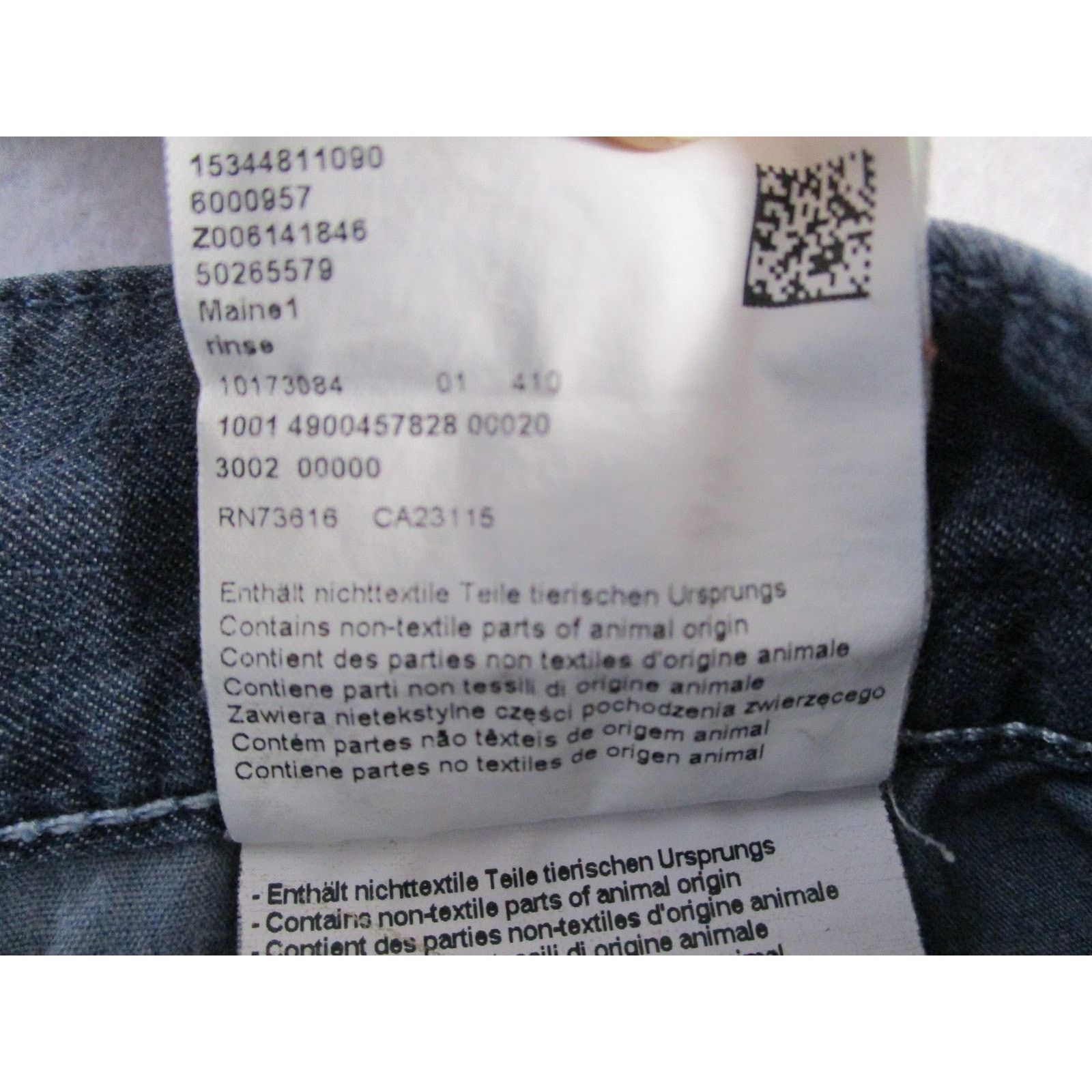 Hugo Boss Hugo Boss Jeans Mens 38x30 Blue Rinse Stretch Straight Leg Size US 38 / EU 54 - 7 Thumbnail