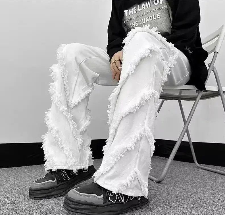 Japanese Brand Loose wide leg street jeans Size US 32 / EU 48 - 6 Thumbnail