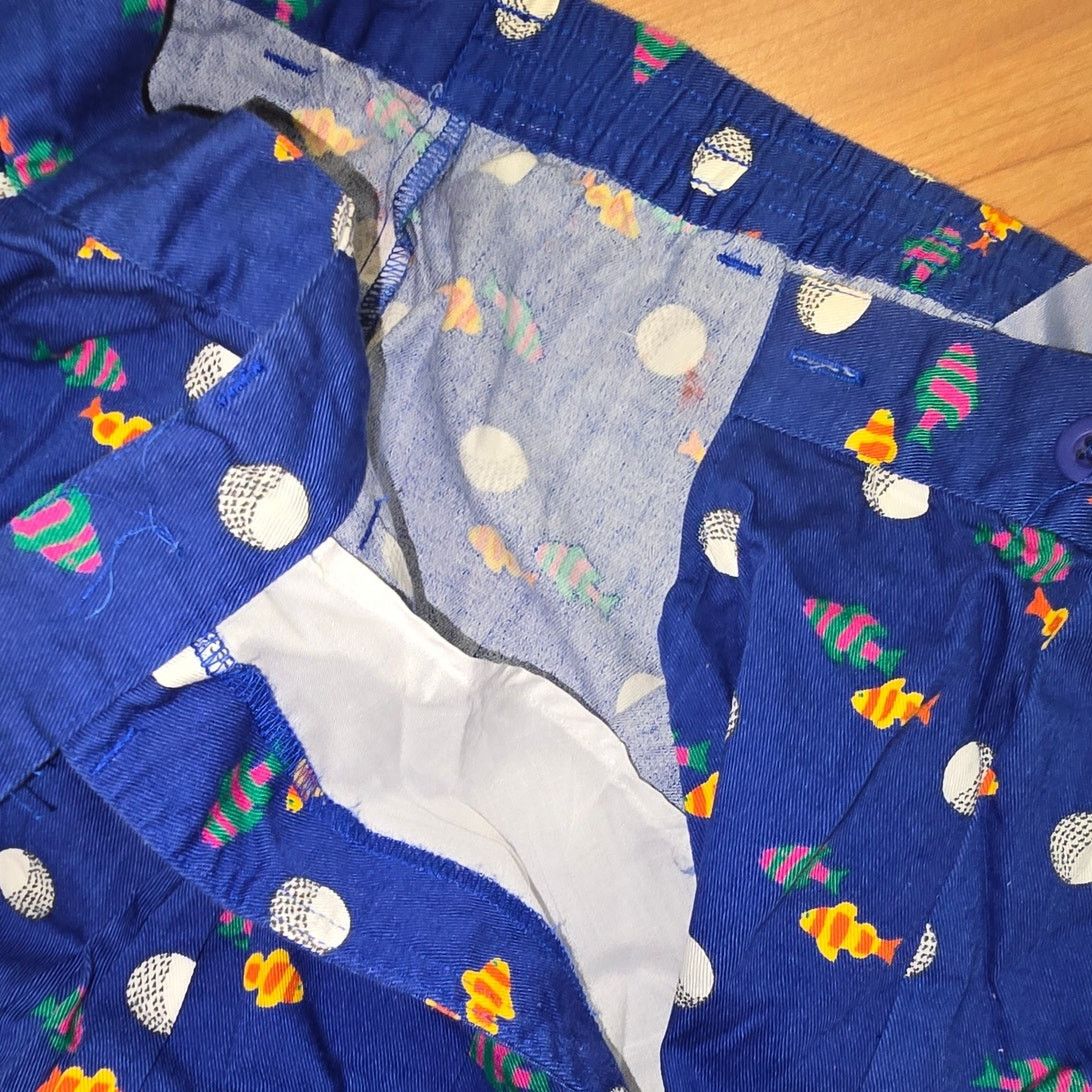Vintage Vintage EP Pro Golf Blue Shorts Fish Print 10 Golfing Shorts Size 32" / US 10 / IT 46 - 4 Thumbnail