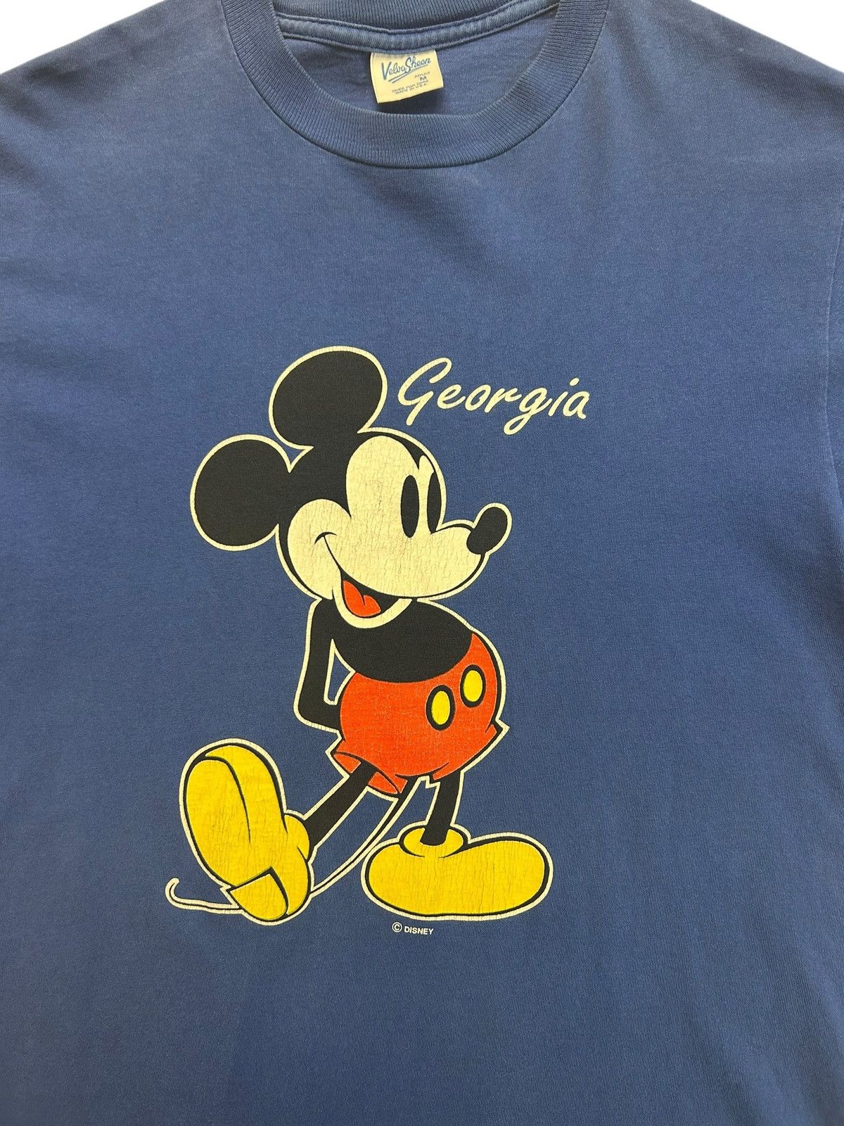 Velva Sheen 80’s Mickey Mouse Georgia Tee Size US M / EU 48-50 / 2 - 4 Thumbnail
