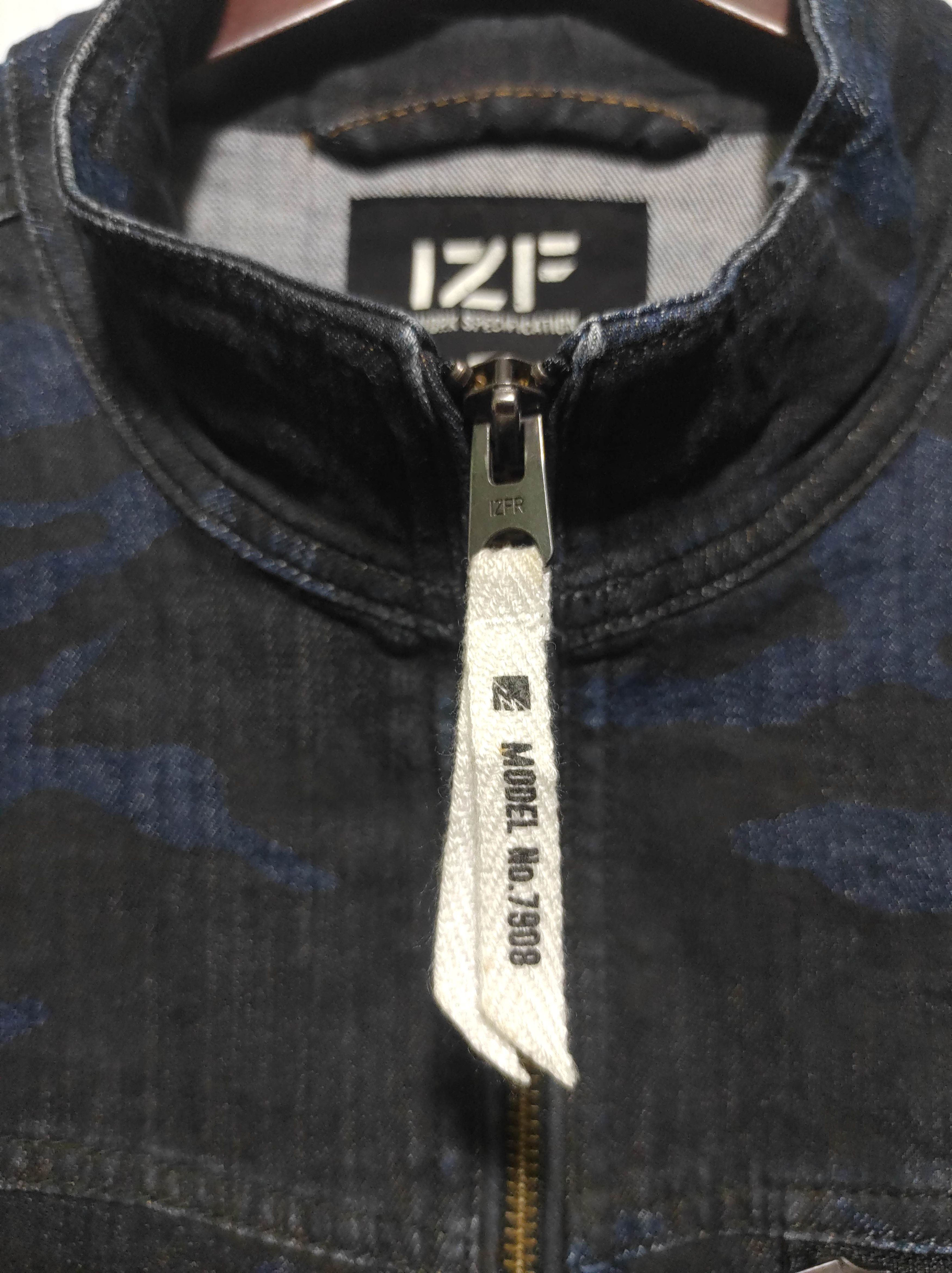 Japanese Brand Vintage Denim Camo Jacket Multi Pocket by I'Z Frontier Size US L / EU 52-54 / 3 - 8 Thumbnail