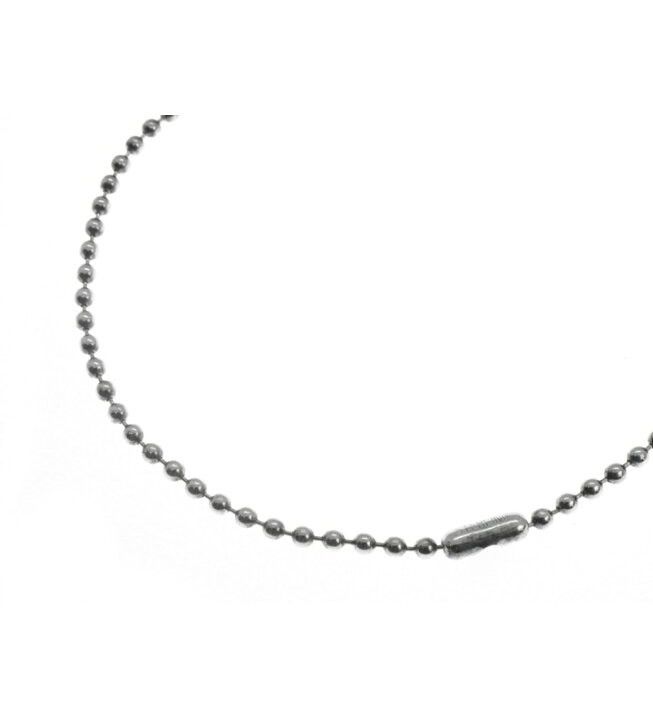 Chrome Hearts R30 Silver Ball Chain Necklace