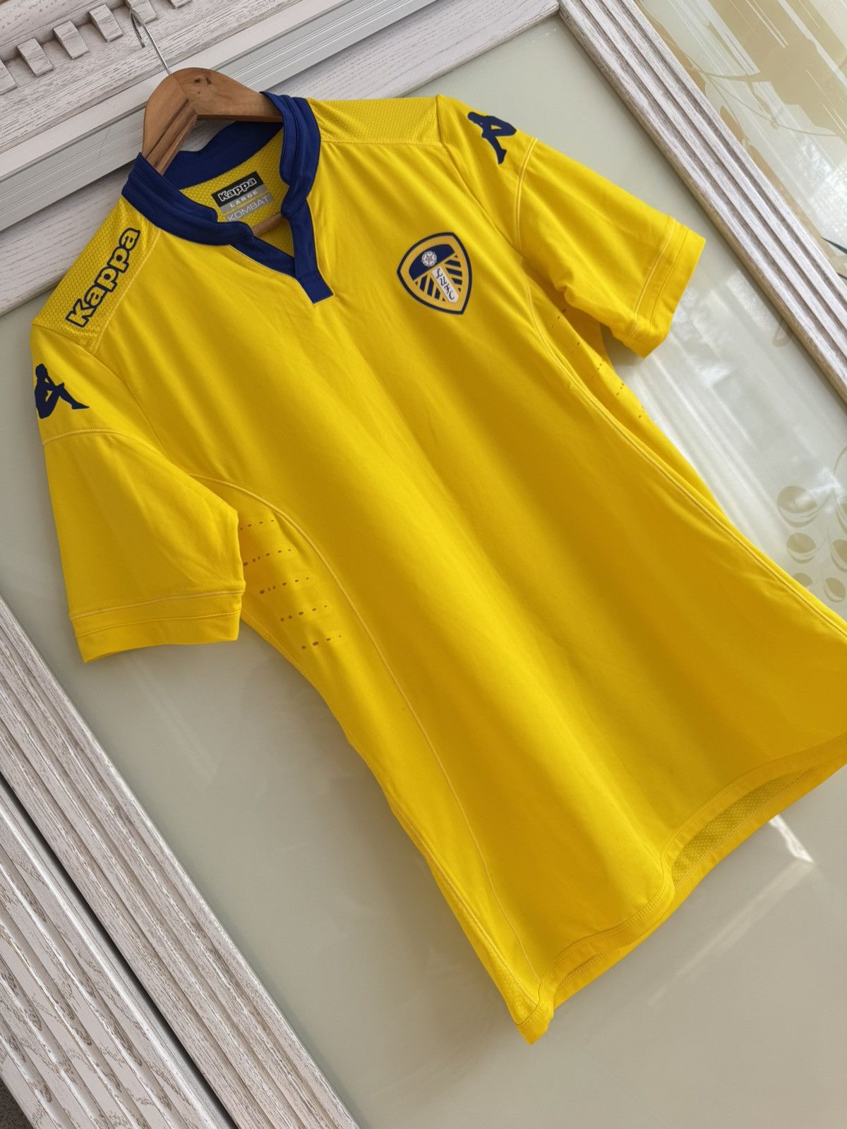 Kappa Leeds United 2015-2016 Away Player Issue Soccer Jersey Kit Size US L / EU 52-54 / 3 - 4 Thumbnail