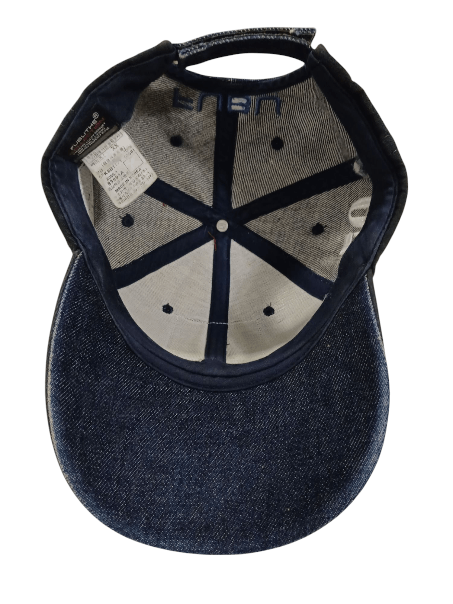 Ford × Fubu × Vintage Fubu Jeans X Ford Mustang 05 Adjustable Velcro Denim Hat Size ONE SIZE - 5 Thumbnail