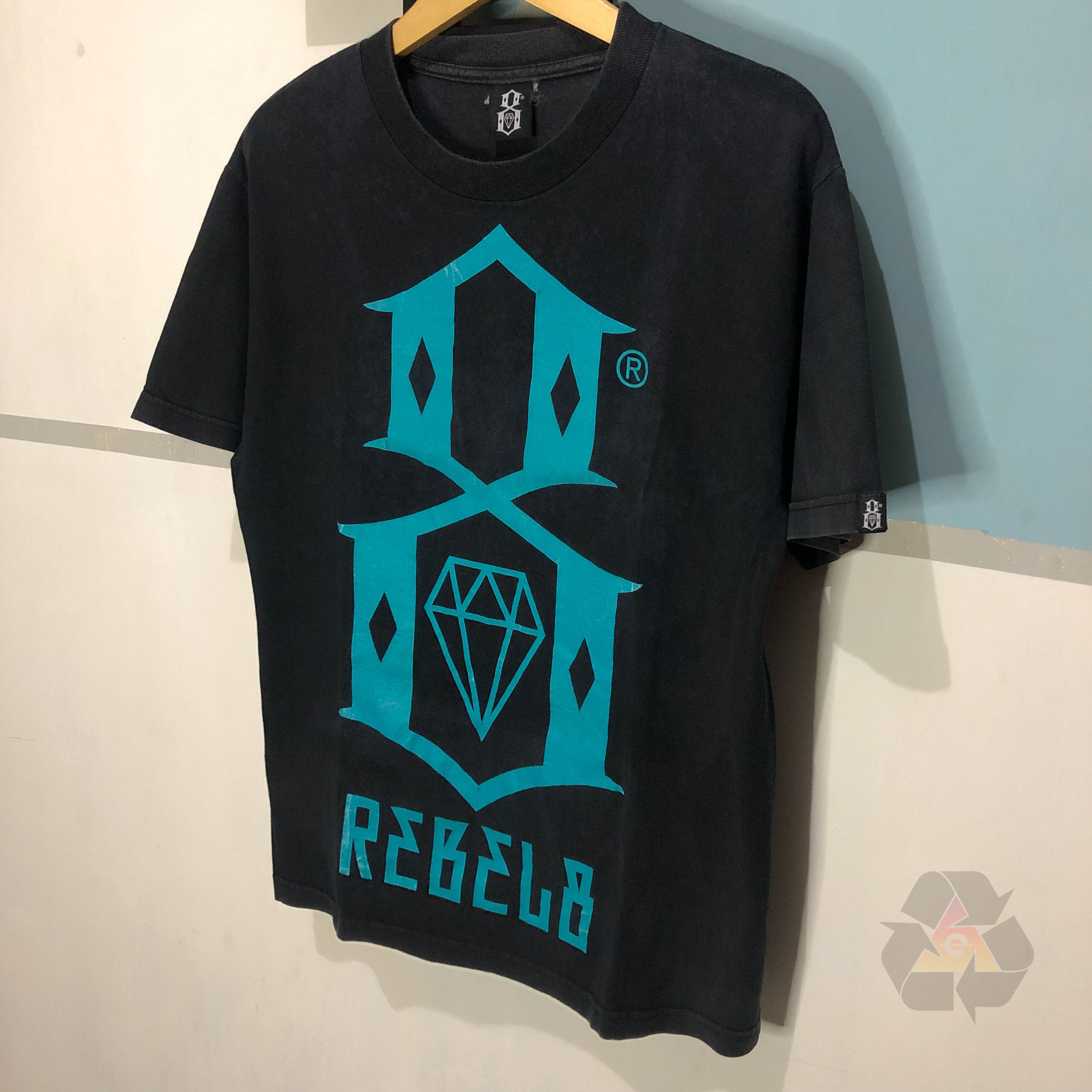 Rebel8 × Vintage Rebel 8 Vintage Big Logo T-Shirt Y2K Size US L / EU 52-54 / 3 - 3 Thumbnail