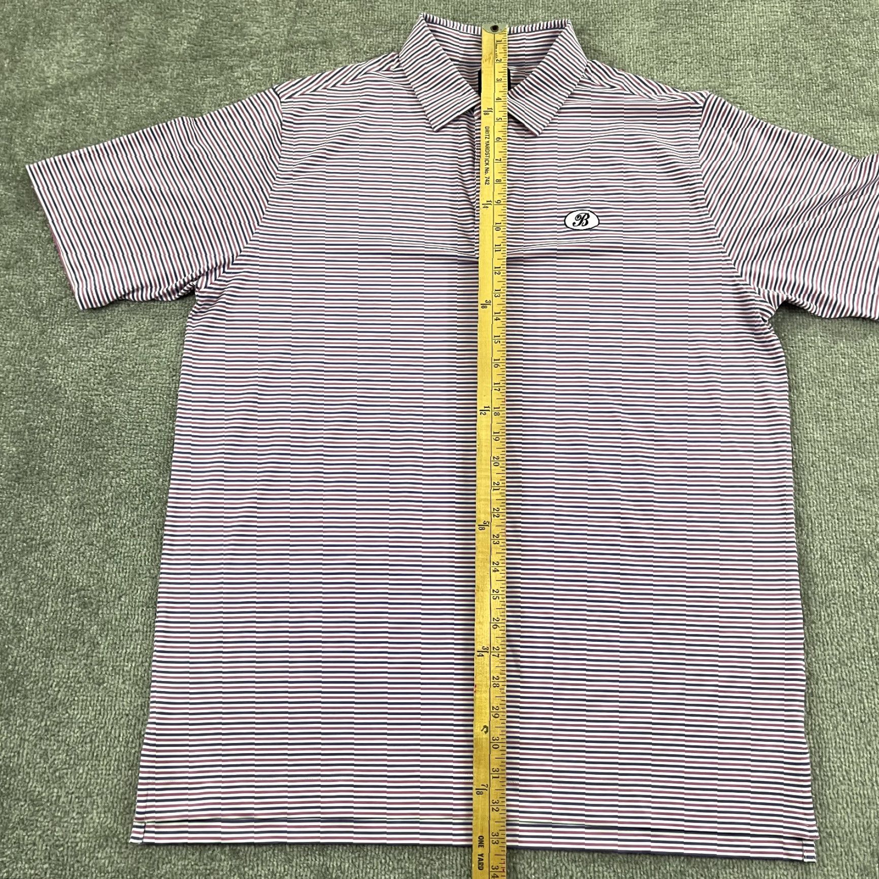 Footjoy FootJoy Polo Shirt Mens Large White Purple Striped Performance Bayside Golf S/S Polo Shirt Men Large White Purple Striped FootJoy S/S Golf Polo Shirt Size US L / EU 52-54 / 3 - 6 Thumbnail
