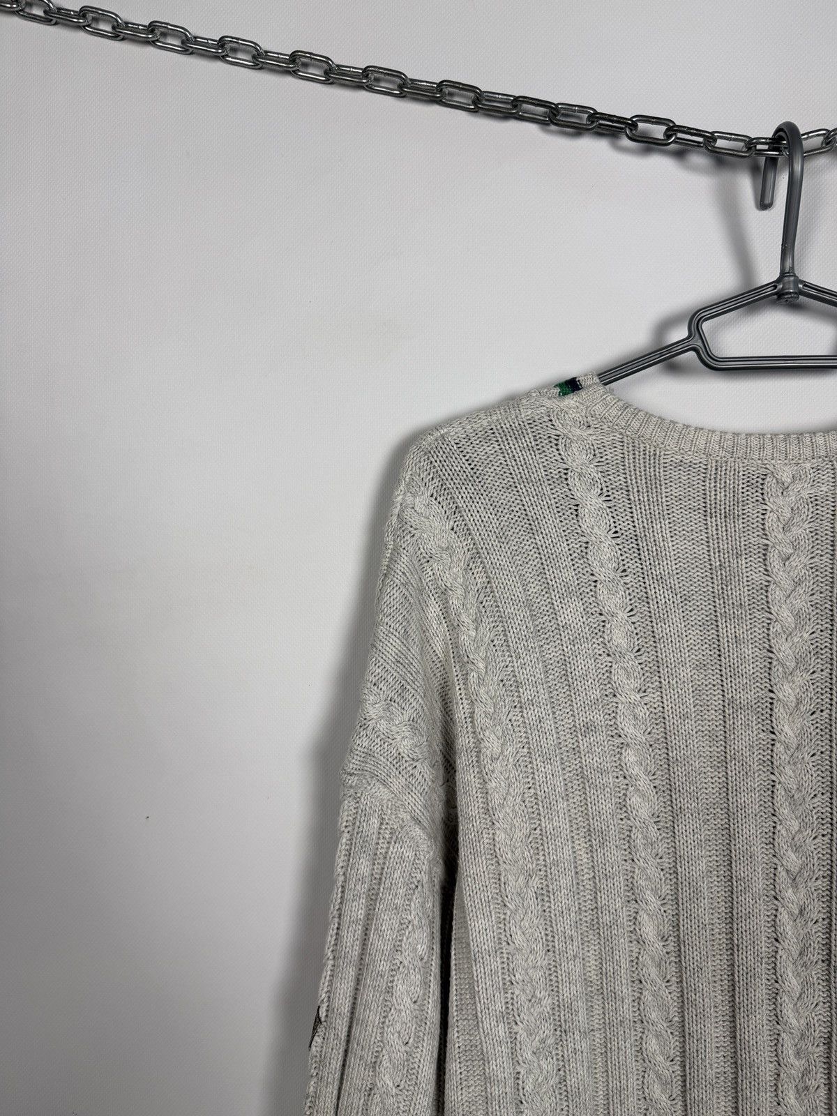 Carlo Colucci Carlo Colucci V-Neck Cable Knit Wool Sweater Vintage Size 50 Size US L / EU 52-54 / 3 - 13 Thumbnail