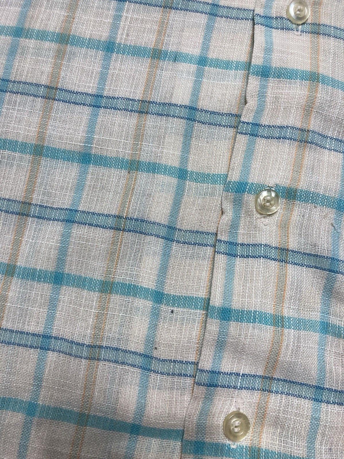 Vintage Vtg 1960s button shirt Brent poly cotton plaid men’s small Size US S / EU 44-46 / 1 - 4 Thumbnail