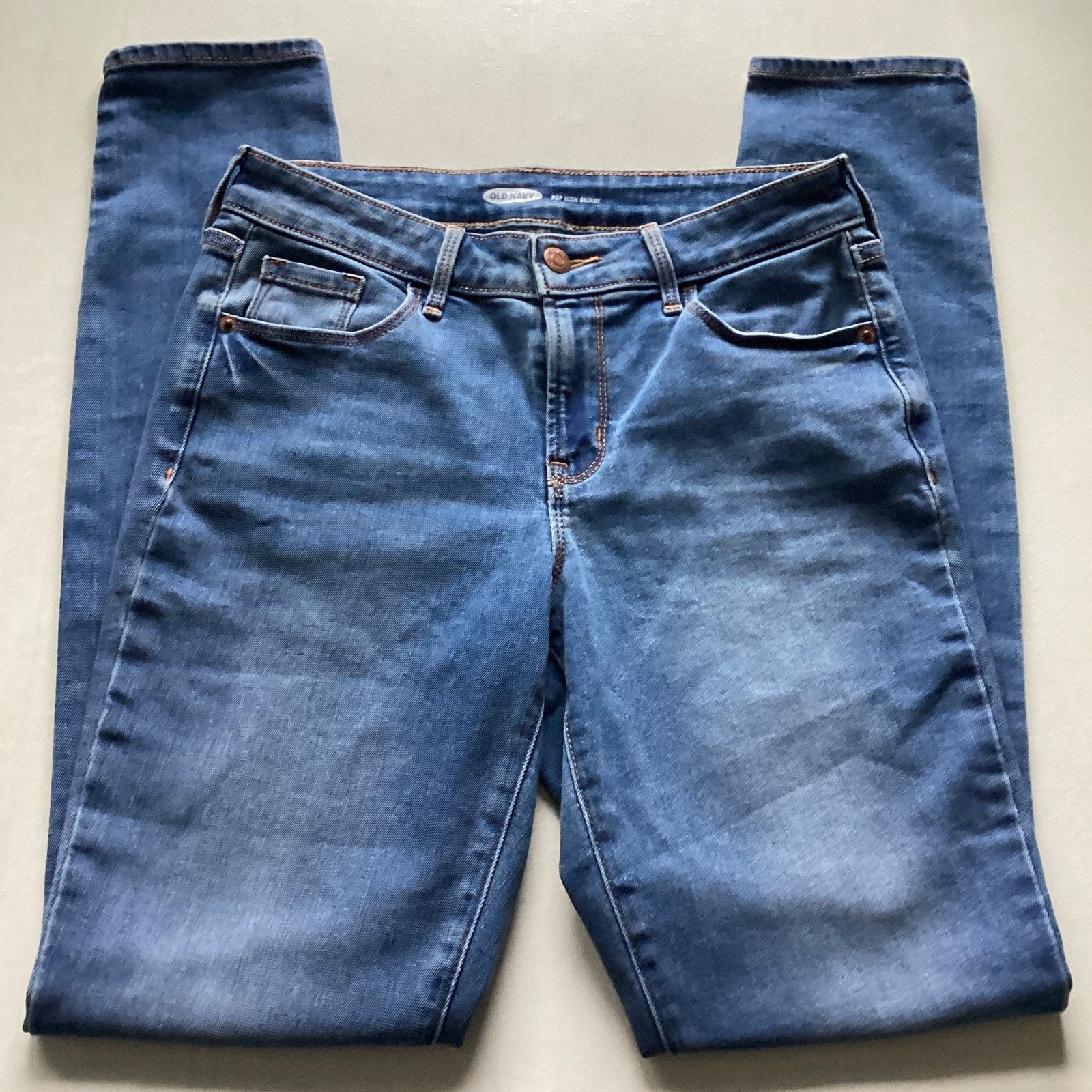 Lands' End Old Navy Womens Pop Icon Skinny Blue Jeans Size 4 Long Size 27" / US 4 / IT 40 - 1 Thumbnail