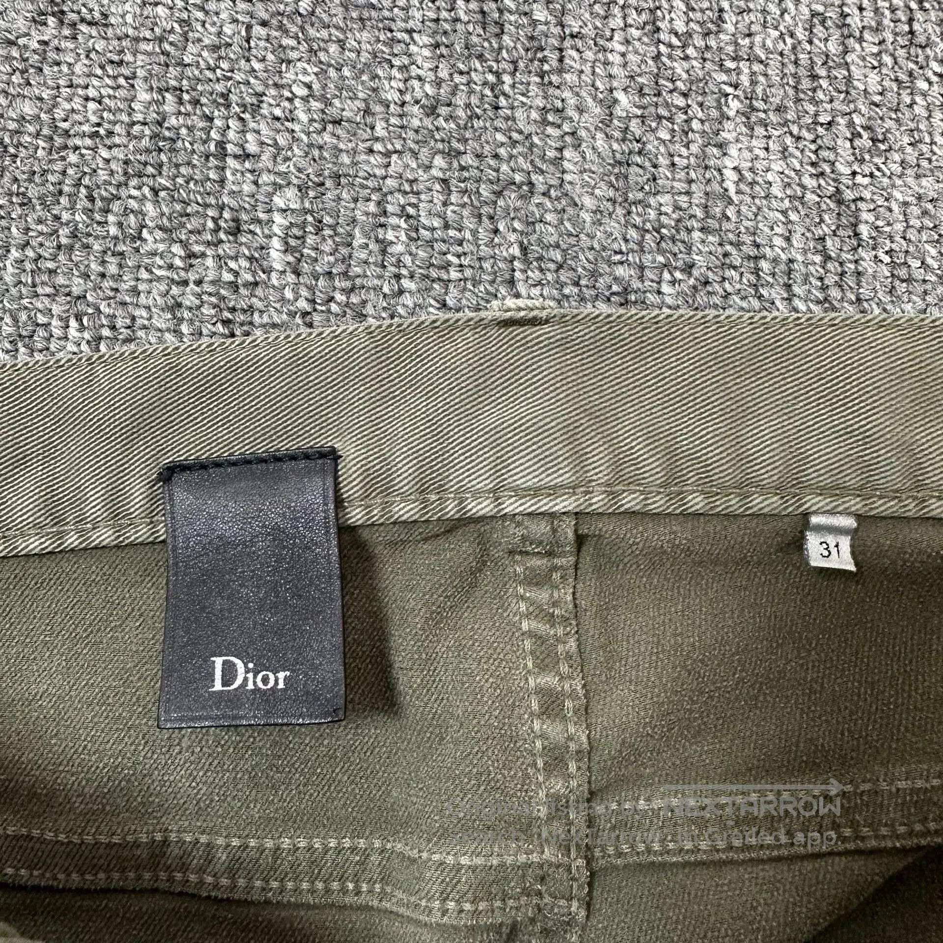 Dior Dior Military Green Multi-Zipper Cargo Pants. Size US 31 - 2 Thumbnail