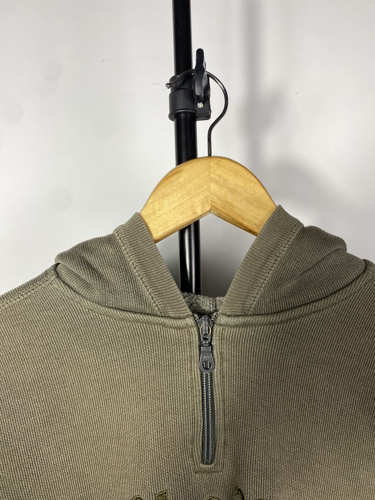 Quicksilver × Vintage Vintage 90s Faded Quicksilver 1/4 Big Logo Surf hoodie Size US S / EU 44-46 / 1 - 4 Thumbnail