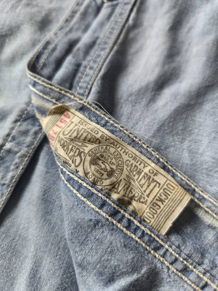 NEAL CASSADY FREEWHEELERS RAILROAD 30s STYLE chambray