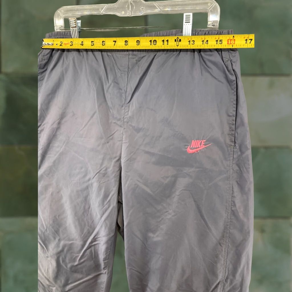 Nike Nike Womens Pants Jogger L Gray Pink Distressed Y2K 90s Athleisure Sports Light Nylon Blended Activewear Shoes? Size 36" / US 14 / IT 50 - 1 Thumbnail