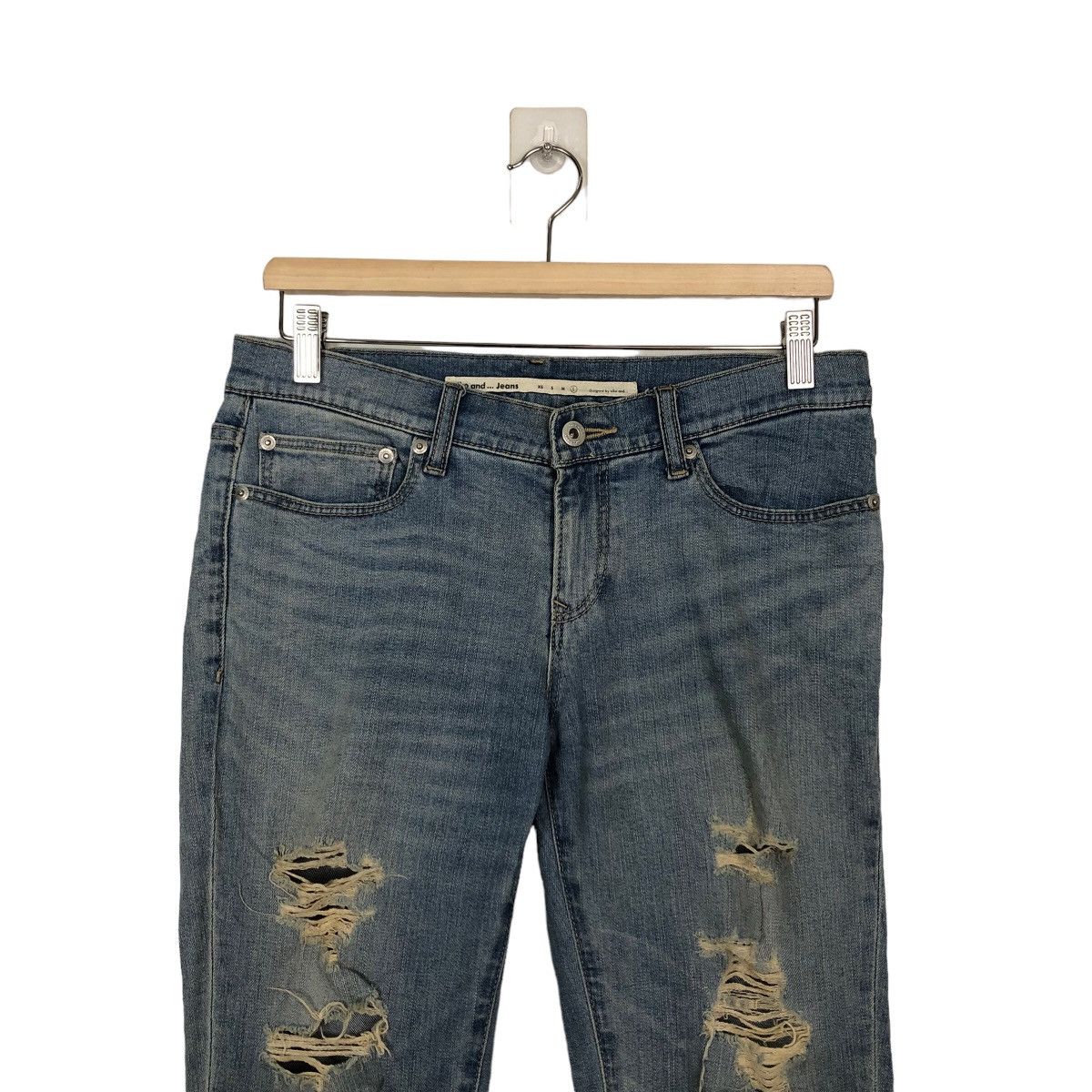 Japanese Brand 🔥SKINNY CUT DISTRESSED DENIM JEANS NICO AND JEANS JAPAN Size US 30 / EU 46 - 2 Thumbnail