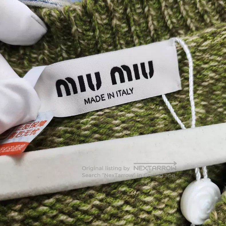 Miu Miu Miu Miu 36 Long sweater grass green Size S / US 4 / IT 40 - 4 Thumbnail